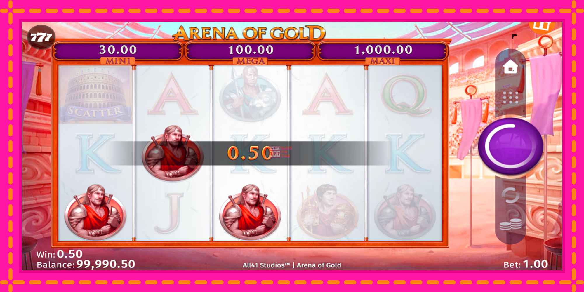 Slot machine Arena of Gold gratuitamente, immagine 2