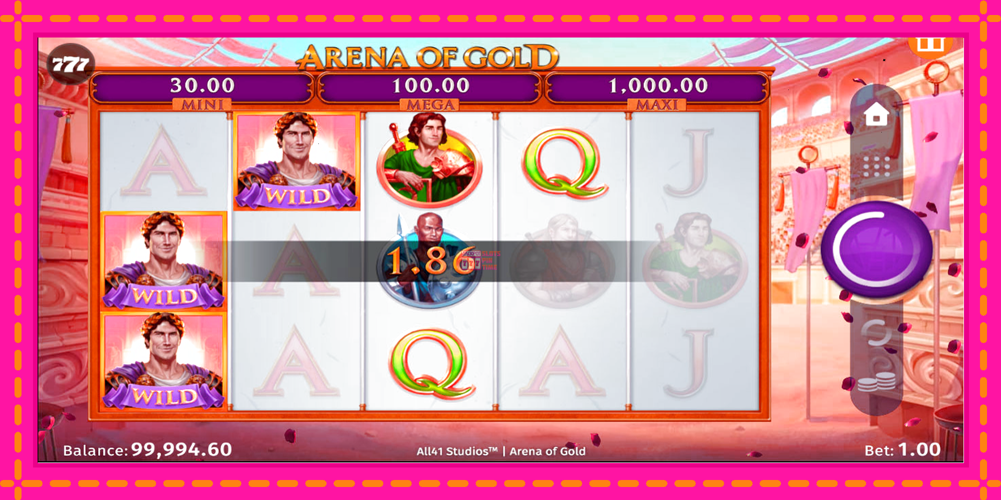 Slot machine Arena of Gold gratuitamente, immagine 5