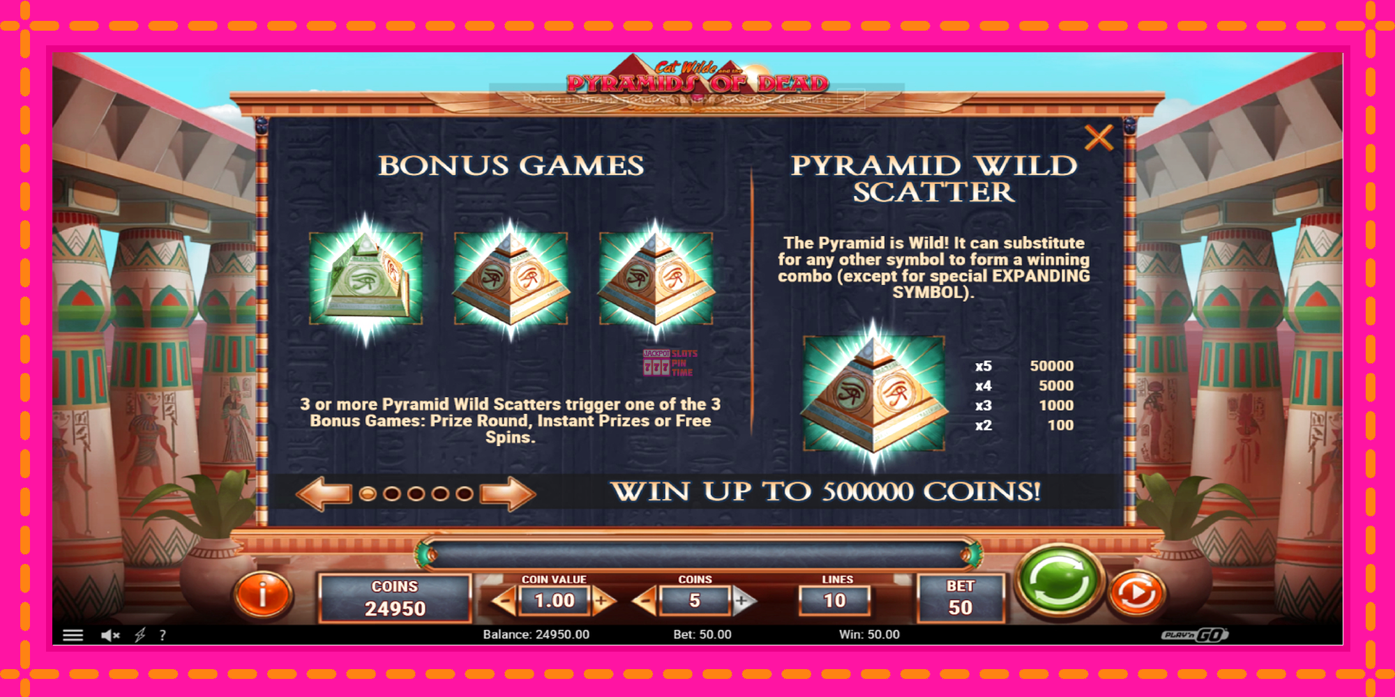 Slot machine Cat Wilde and the Pyramids of Dead gratuitamente, immagine 5