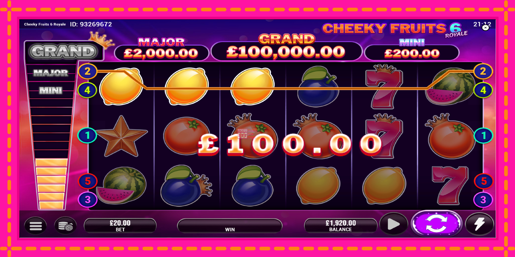 Slot machine Cheeky Fruits 6 Royale gratuitamente, immagine 3