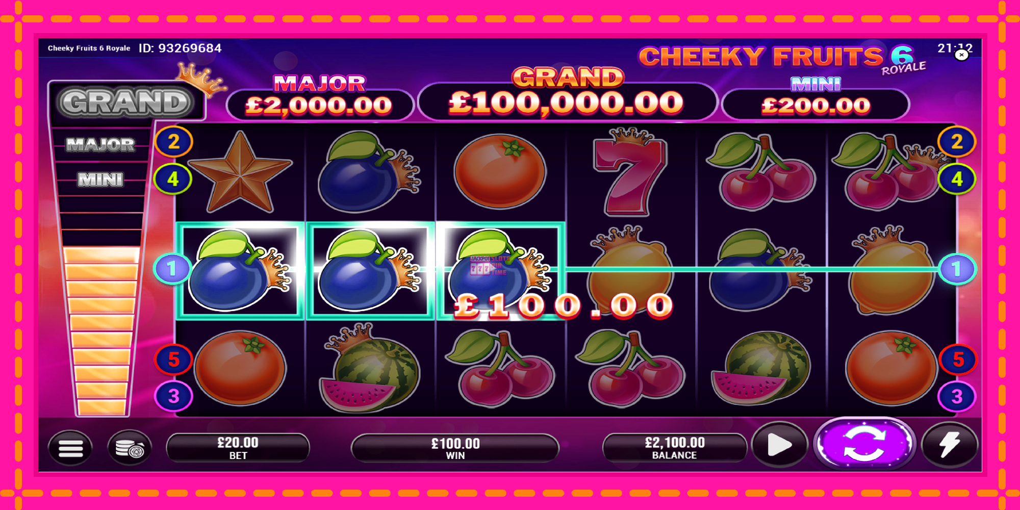 Slot machine Cheeky Fruits 6 Royale gratuitamente, immagine 4