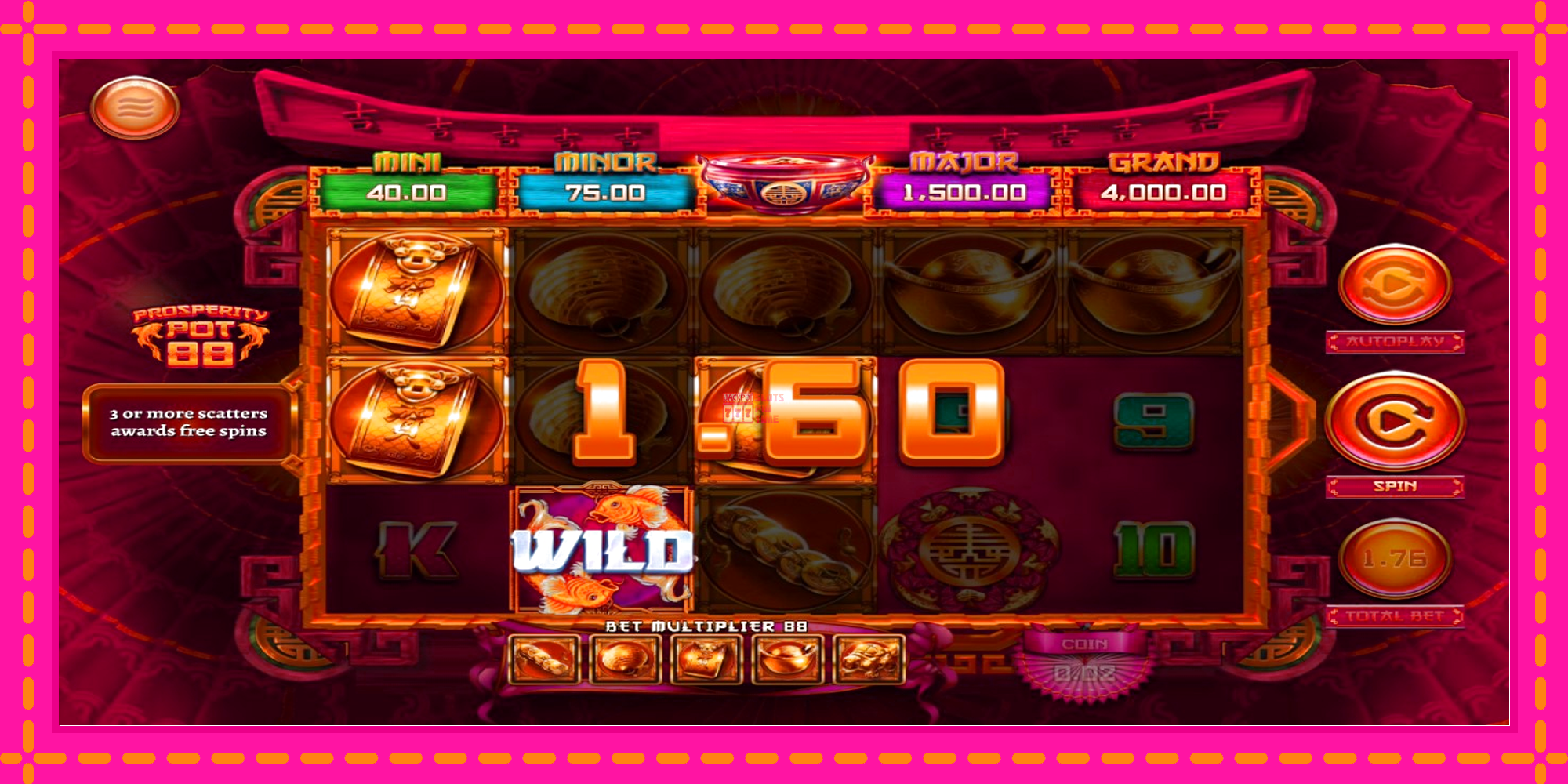 Slot machine Prosperity Pot 88 gratuitamente, immagine 3