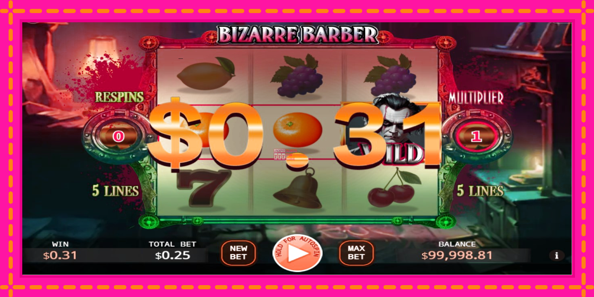 Slot machine Bizarre Barber gratuitamente, immagine 3