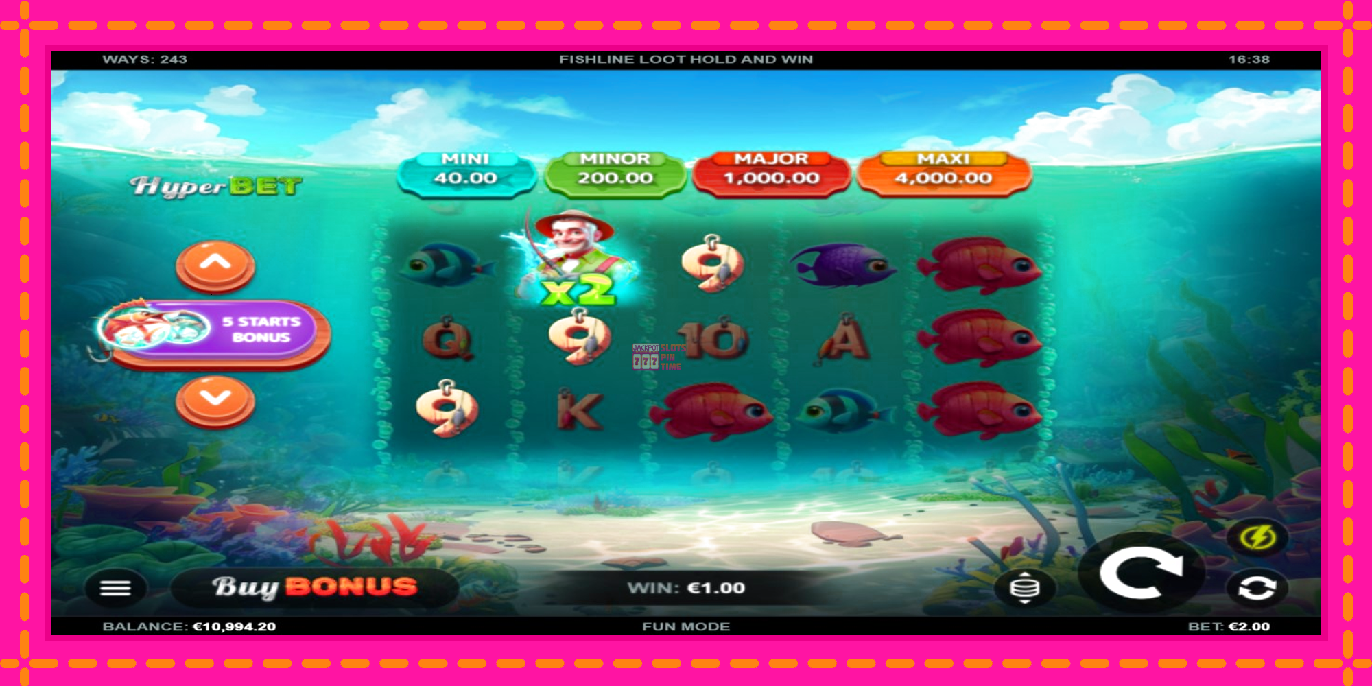 Slot machine Fishline Loot Hold and Win gratuitamente, immagine 3