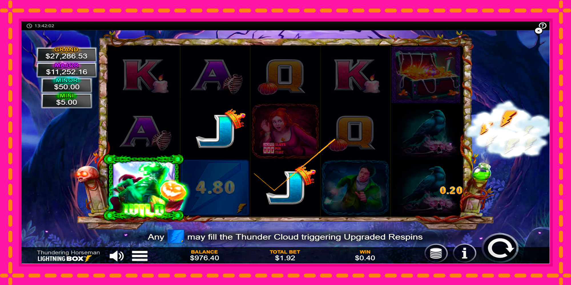 Slot machine Thundering Horseman gratuitamente, immagine 4