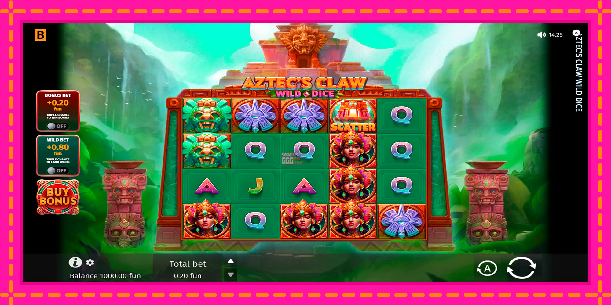 Slot machine Aztecs Claw Wild Dice gratuitamente, immagine 1