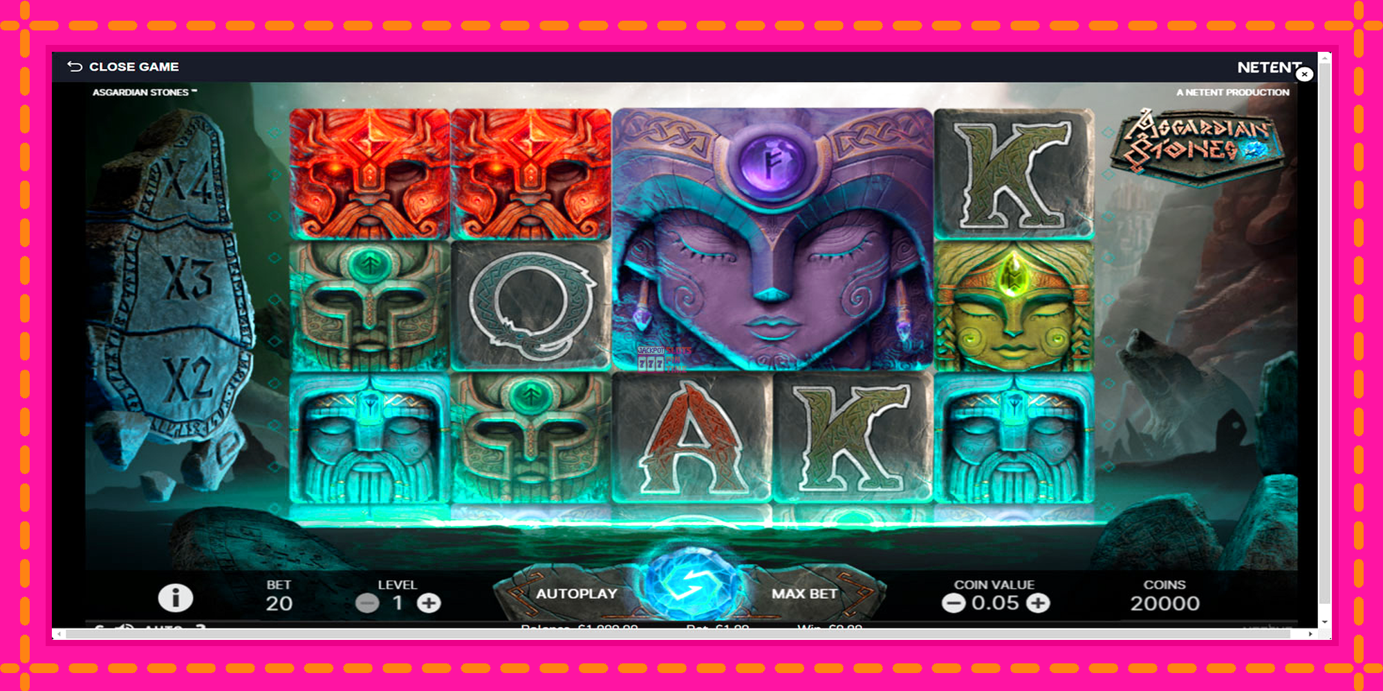 Slot machine Asgardian Stones gratuitamente, immagine 1