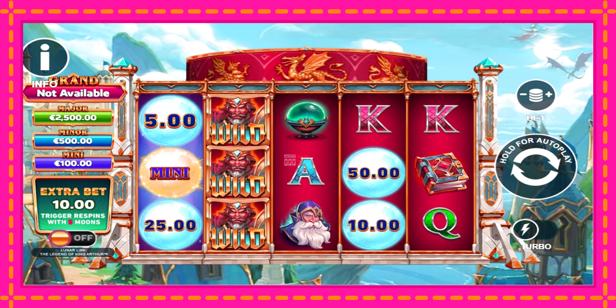 Slot machine Lunar Link: The Legend of King Arthur gratuitamente, immagine 1