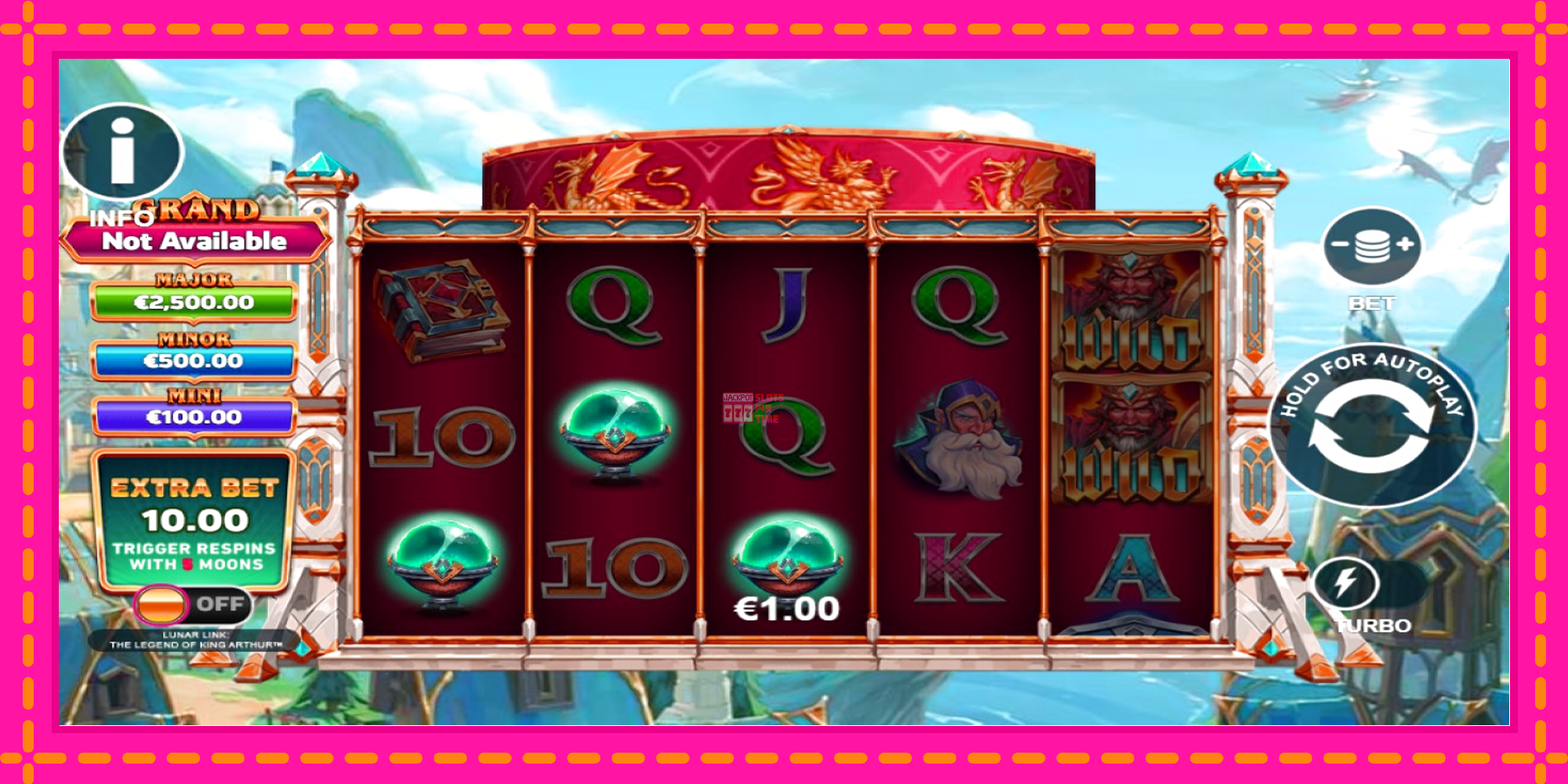 Slot machine Lunar Link: The Legend of King Arthur gratuitamente, immagine 3