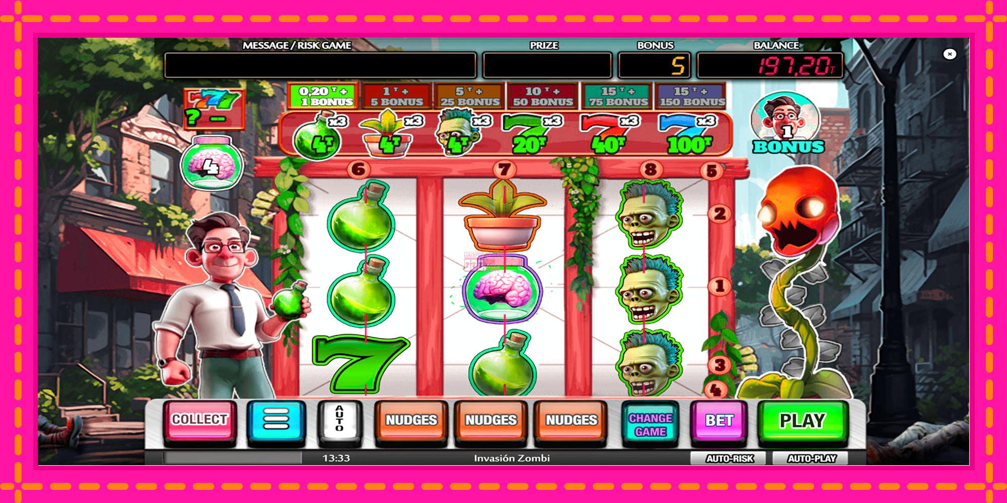 Slot machine Invasion Zombie gratuitamente, immagine 4