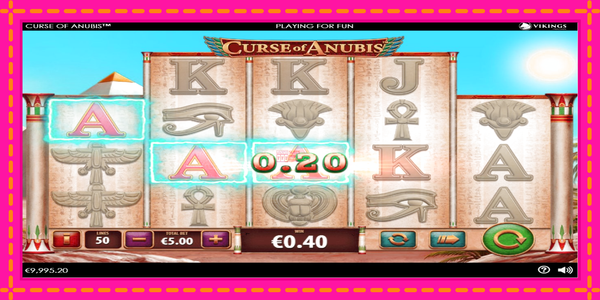 Slot machine Curse of Anubis gratuitamente, immagine 2