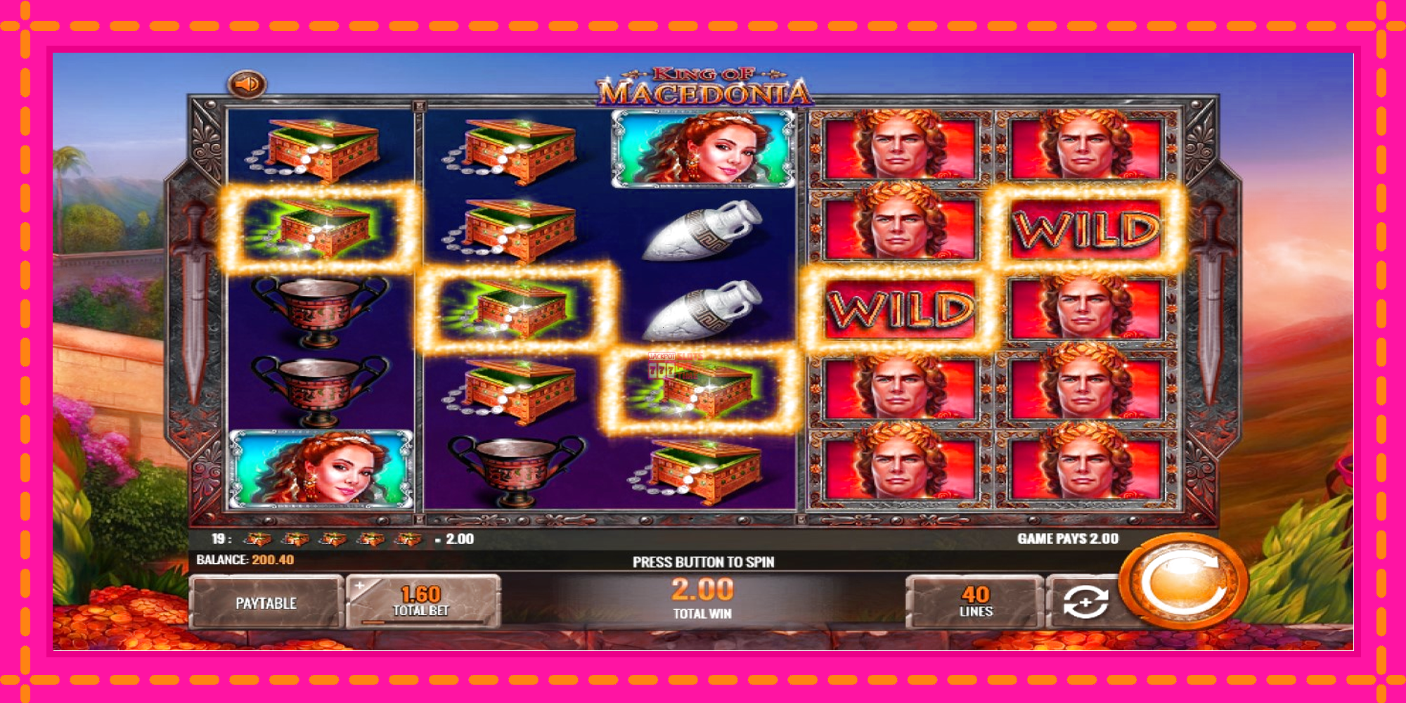 Slot machine King of Macedonia gratuitamente, immagine 3