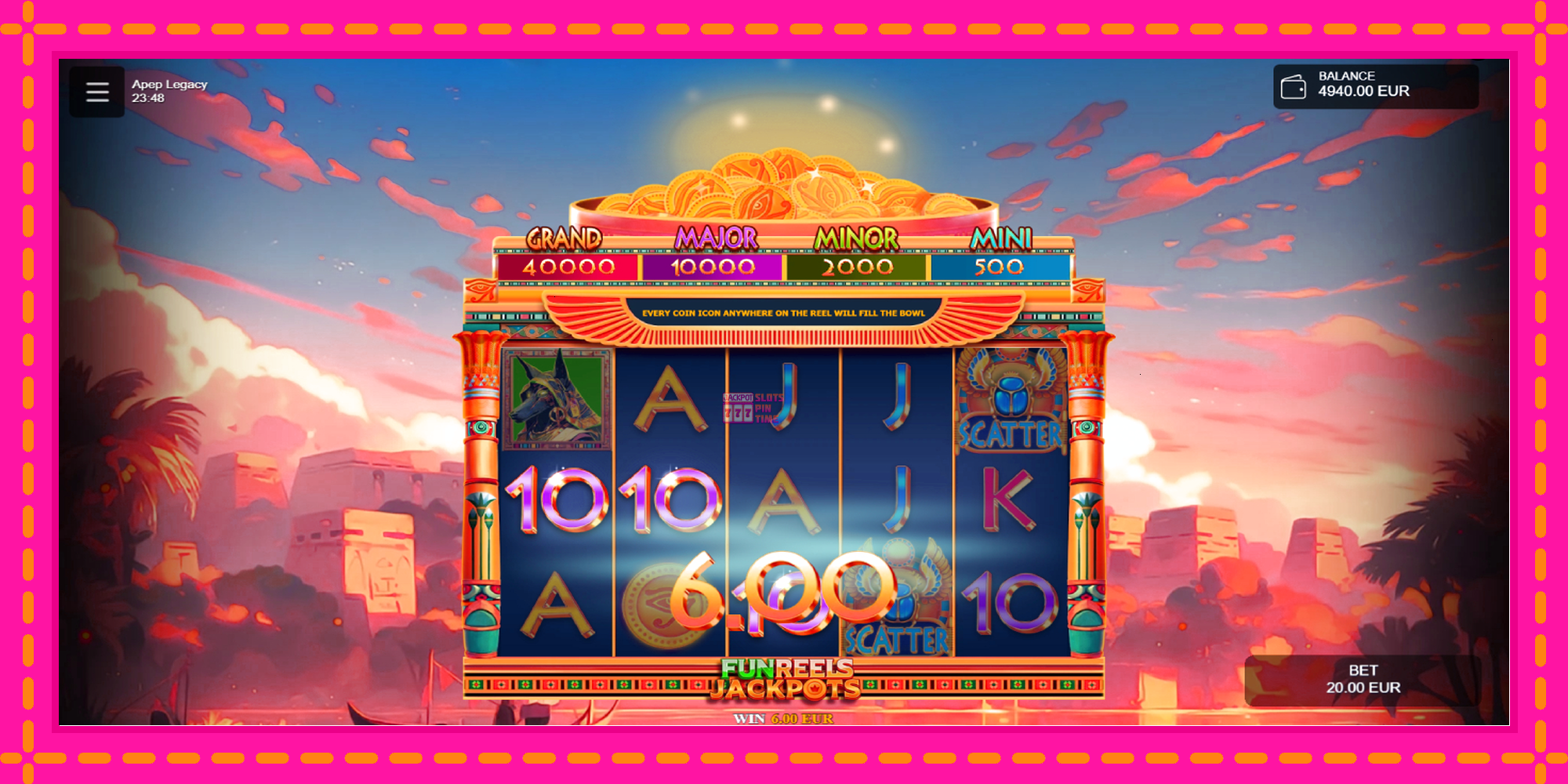 Slot machine Apep Legacy gratuitamente, immagine 2