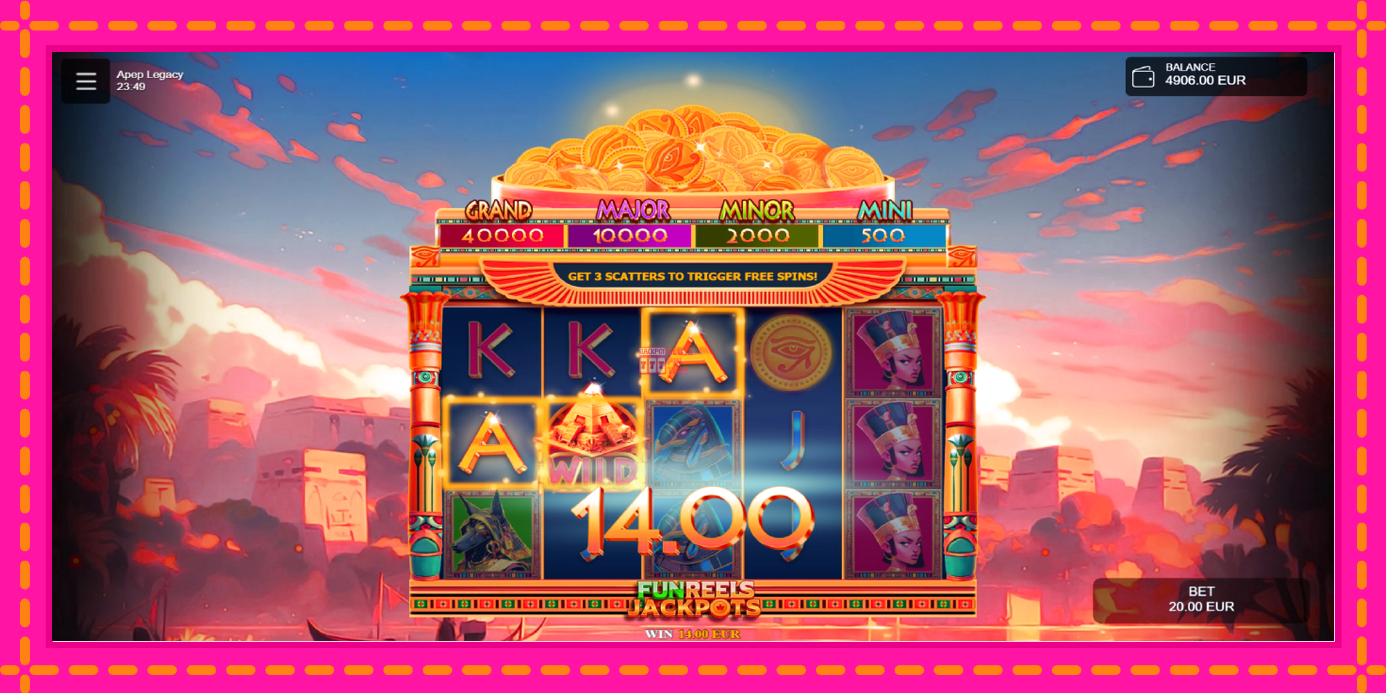 Slot machine Apep Legacy gratuitamente, immagine 3