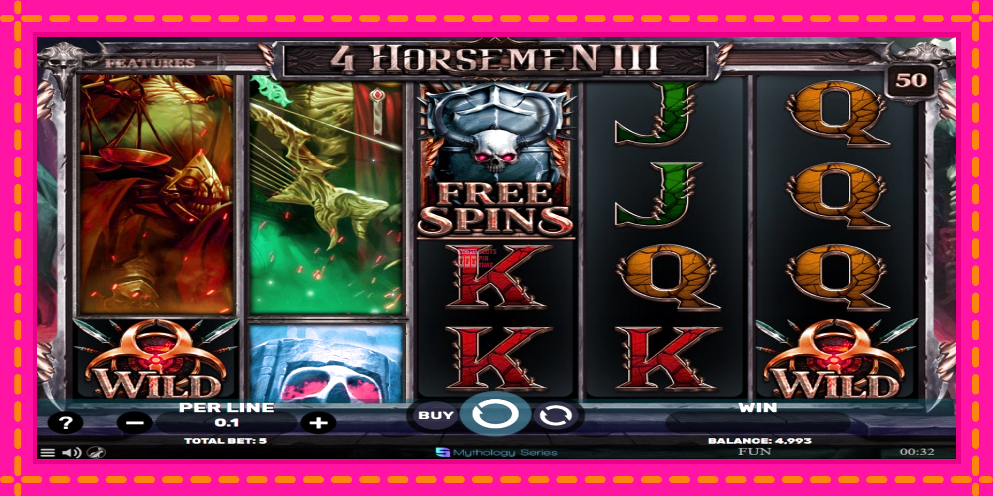 Slot machine 4 Horsemen III gratuitamente, immagine 2