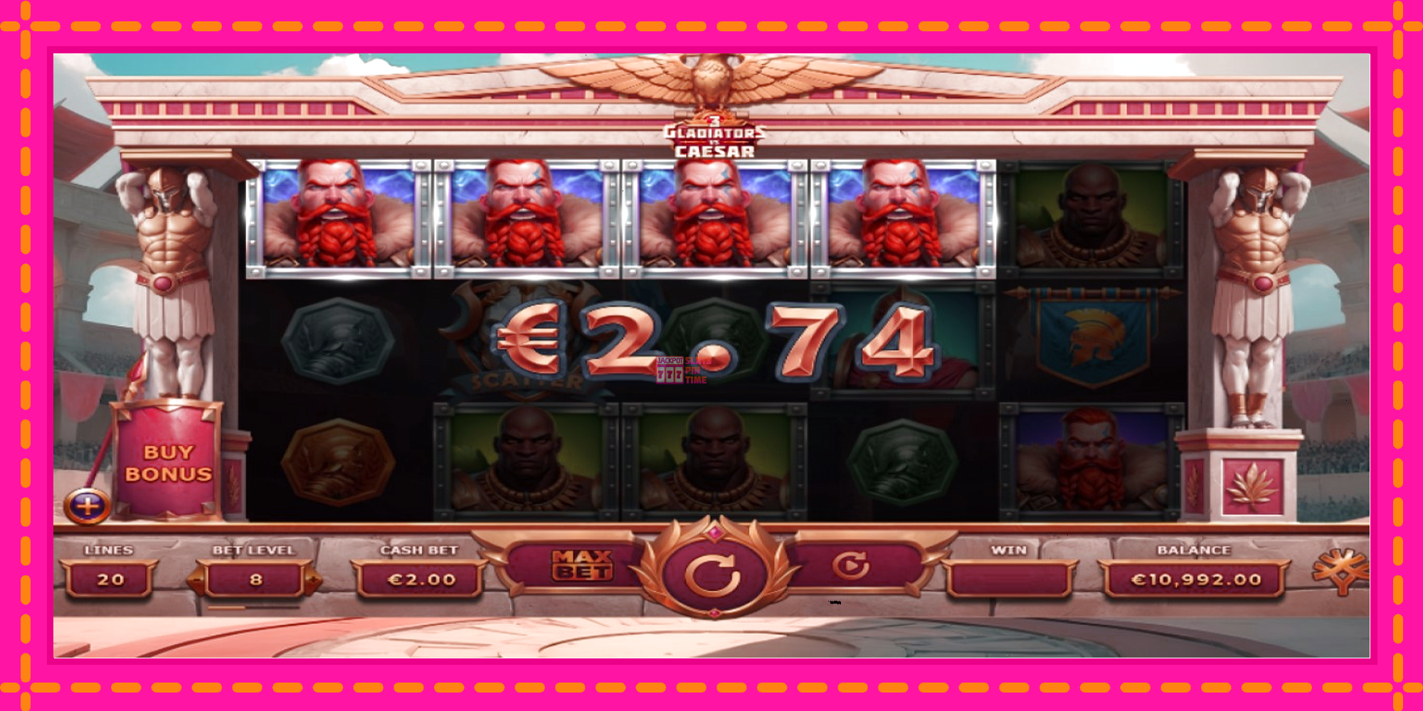 Slot machine 3 Gladiators Vs Caesar gratuitamente, immagine 2