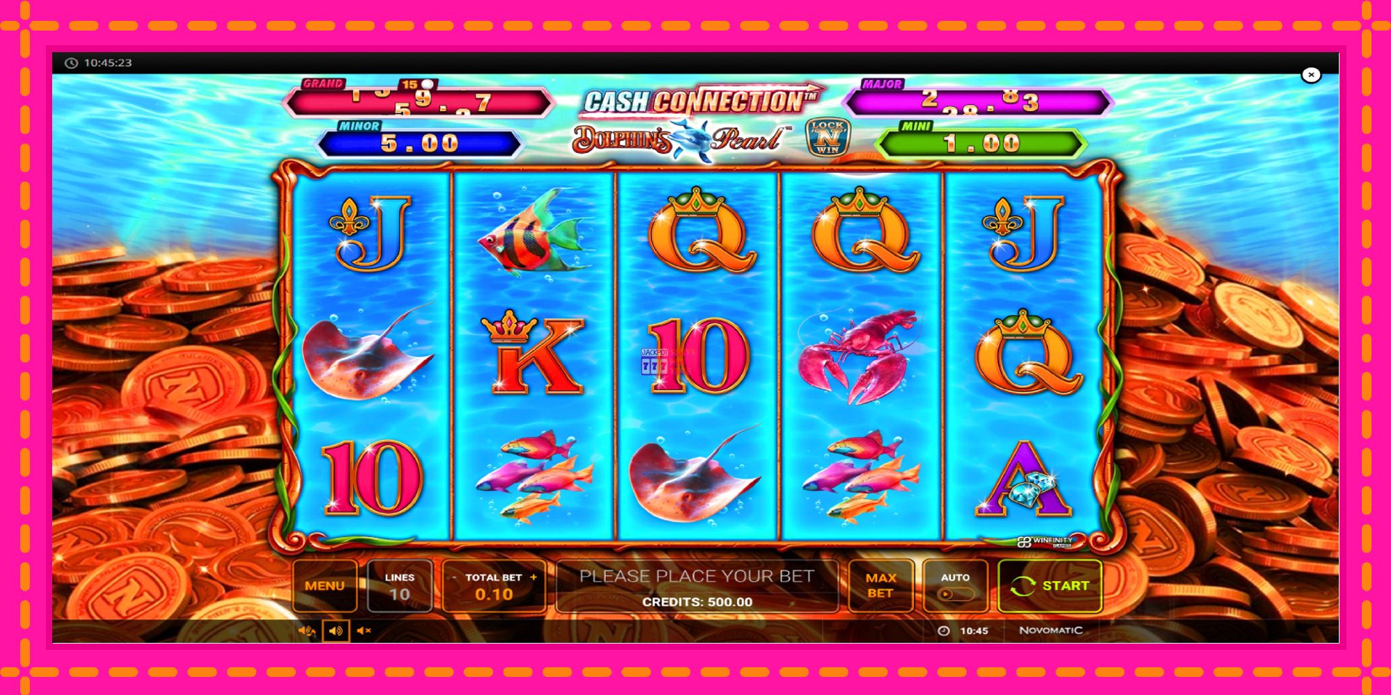 Slot machine Cash Connection Dolphins Pearl gratuitamente, immagine 2