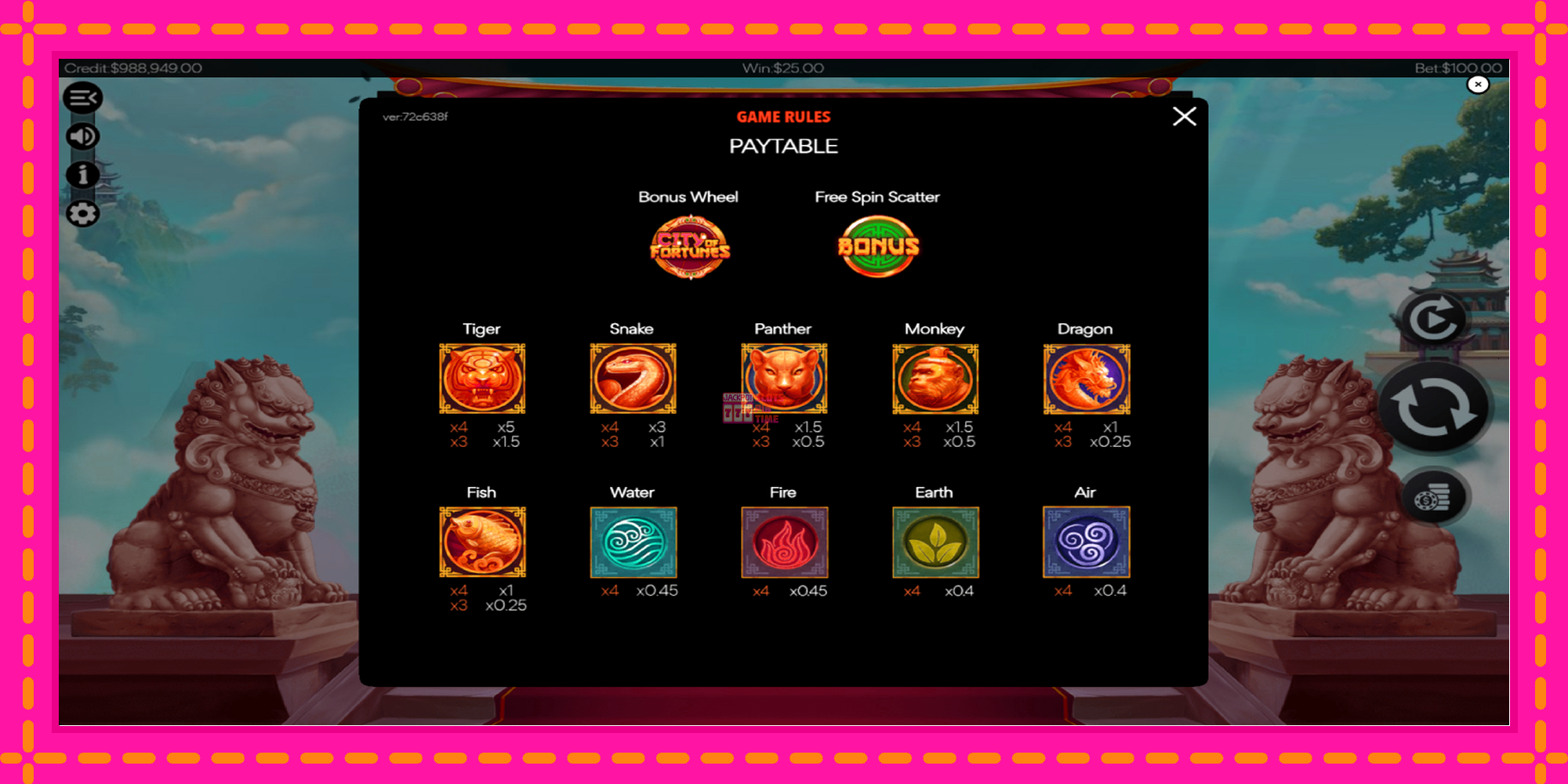 Slot machine City of Fortunes gratuitamente, immagine 7