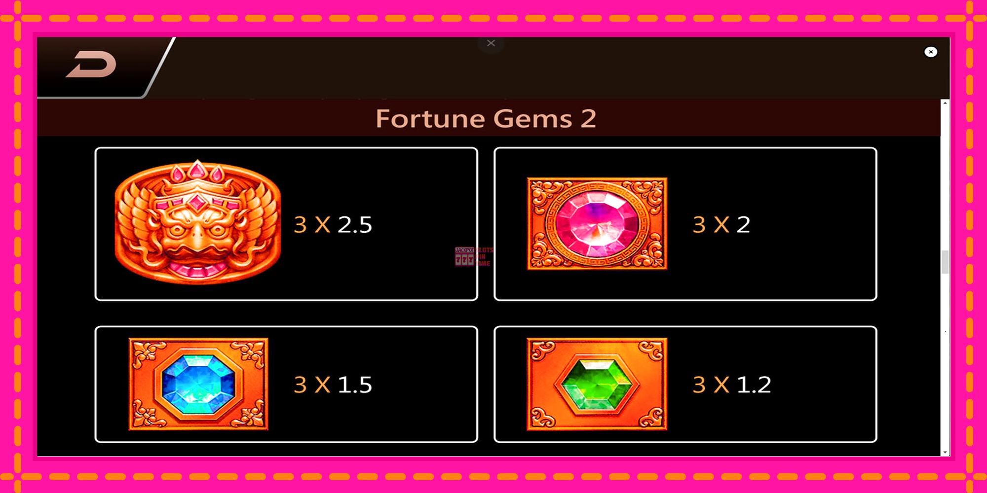 Slot machine Fortune Gems 2 gratuitamente, immagine 6