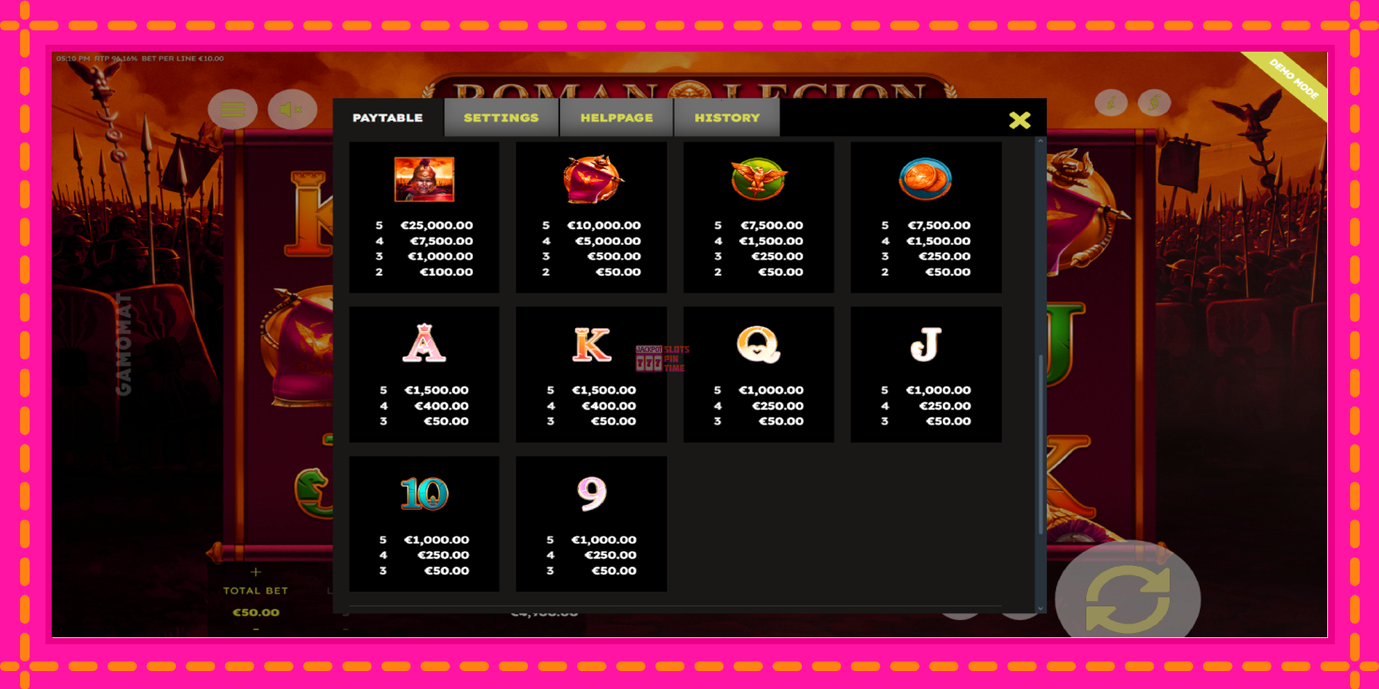 Slot machine Roman Legion Deluxe gratuitamente, immagine 6