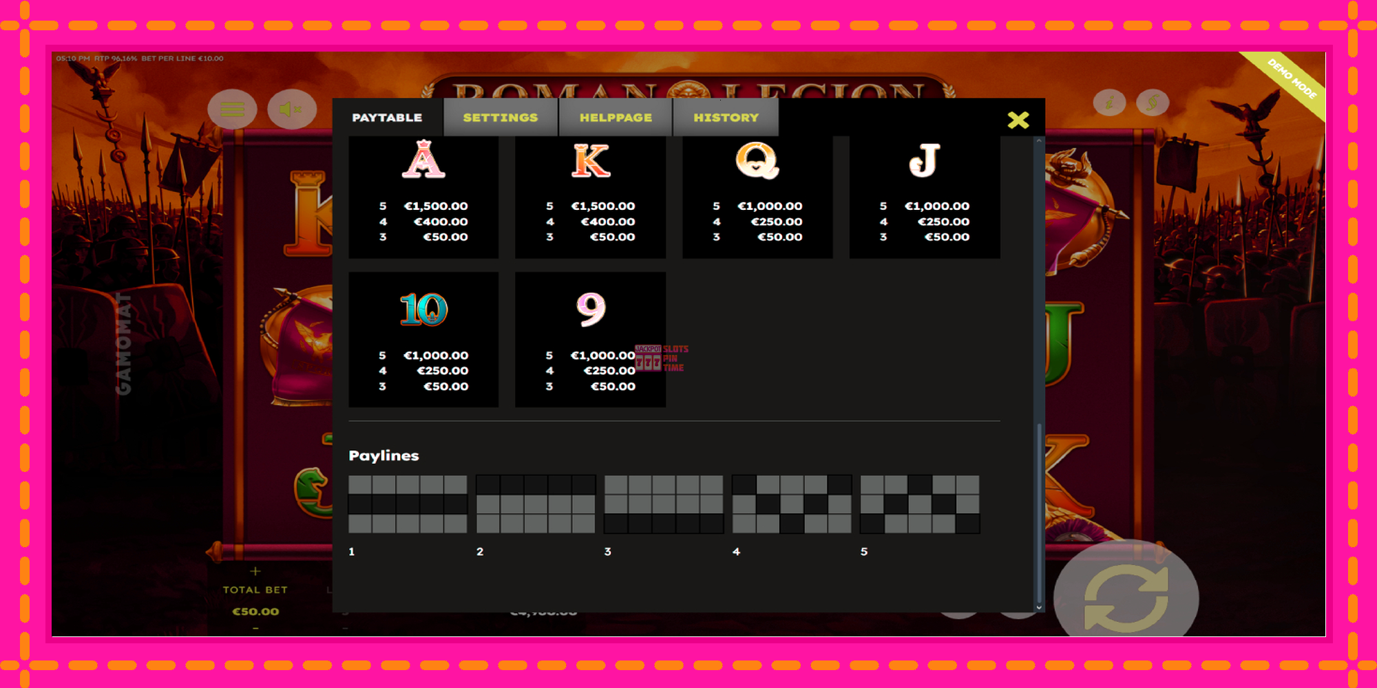 Slot machine Roman Legion Deluxe gratuitamente, immagine 7