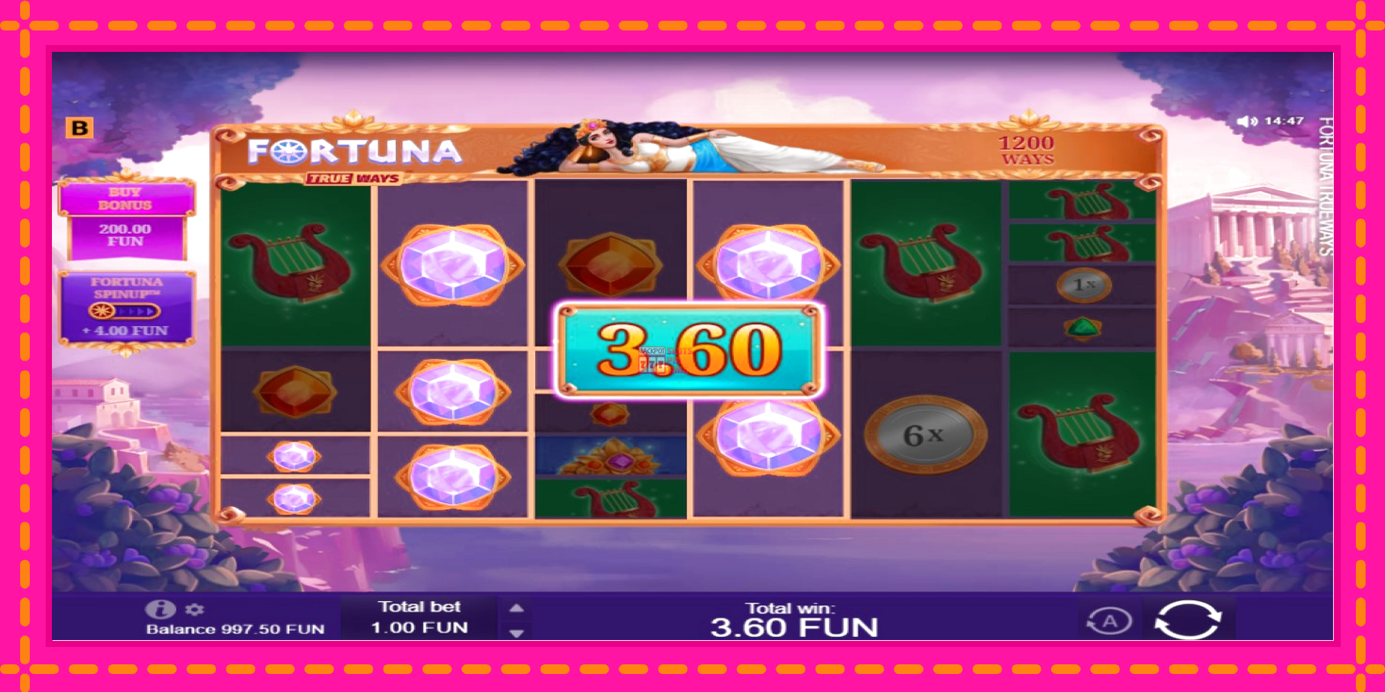 Slot machine Fortuna Trueways gratuitamente, immagine 3