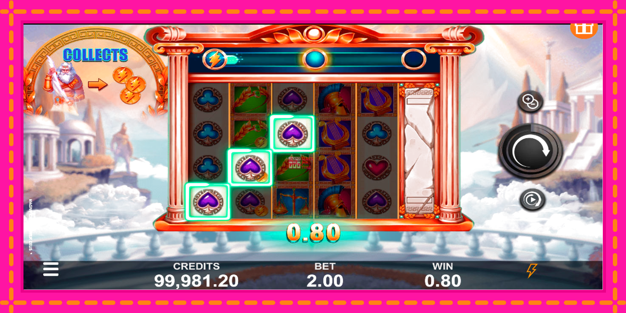 Slot machine Magnificent Power Zeus gratuitamente, immagine 3