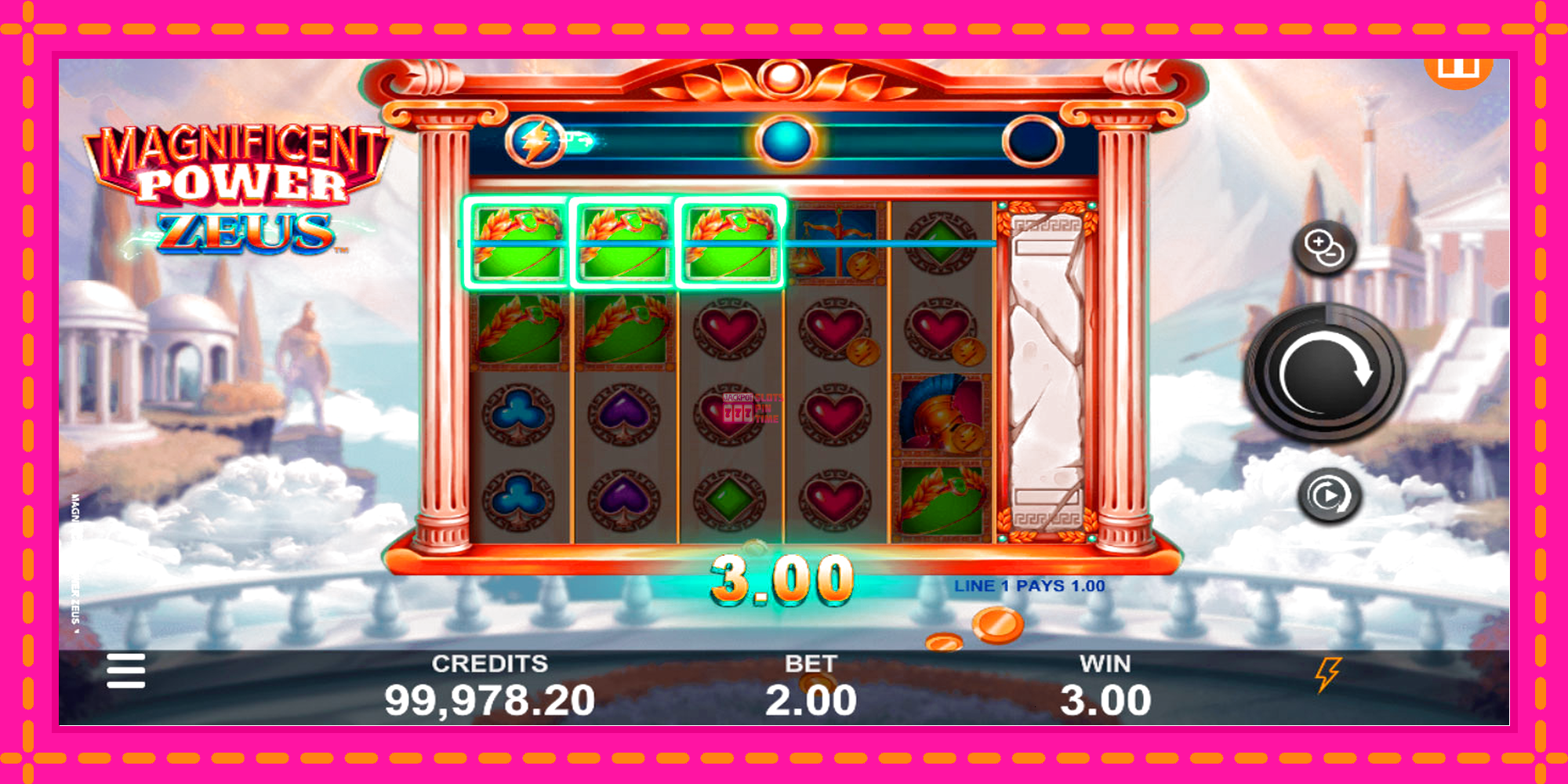 Slot machine Magnificent Power Zeus gratuitamente, immagine 5