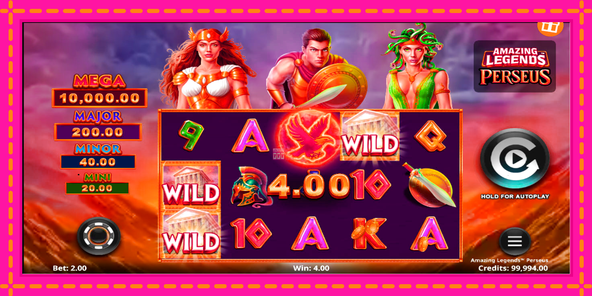 Slot machine Amazing Legends Perseus gratuitamente, immagine 2