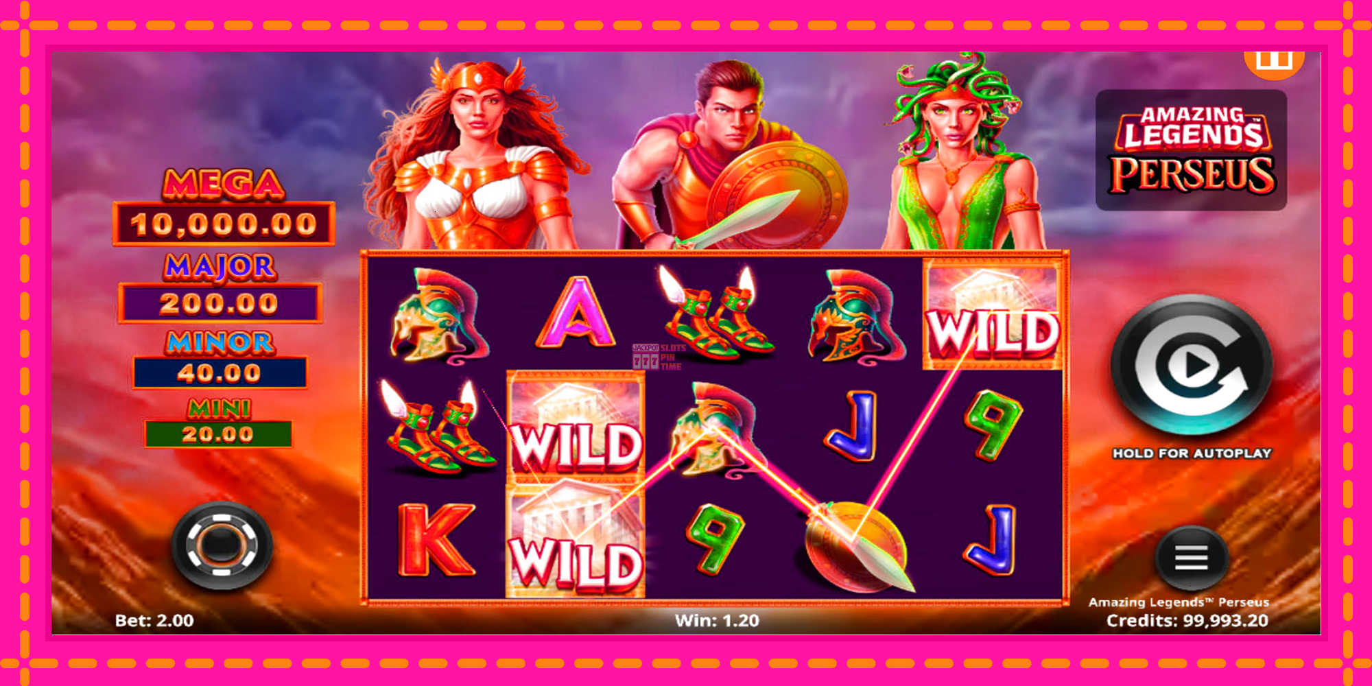 Slot machine Amazing Legends Perseus gratuitamente, immagine 3