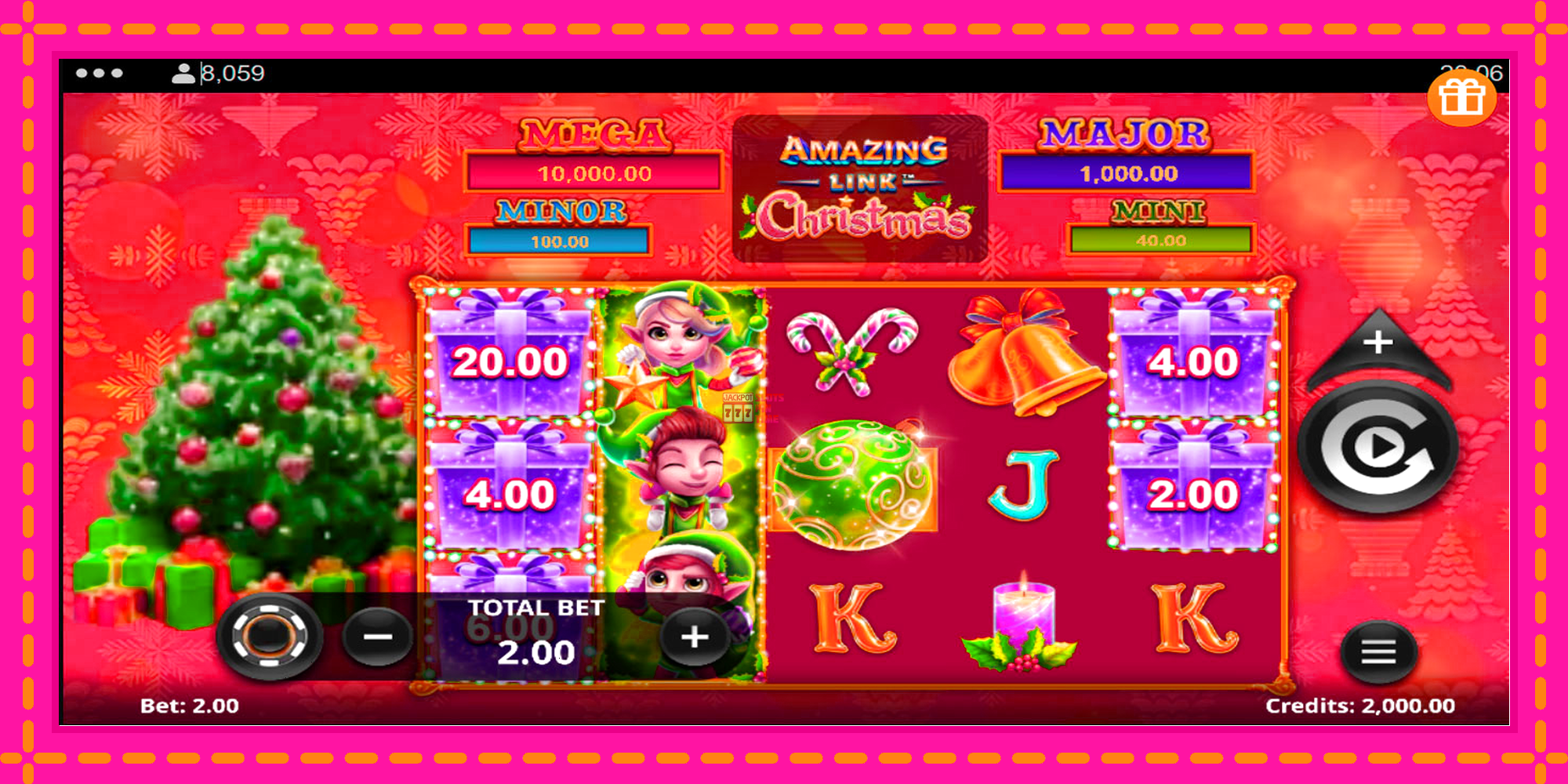 Slot machine Amazing Link Christmas gratuitamente, immagine 1