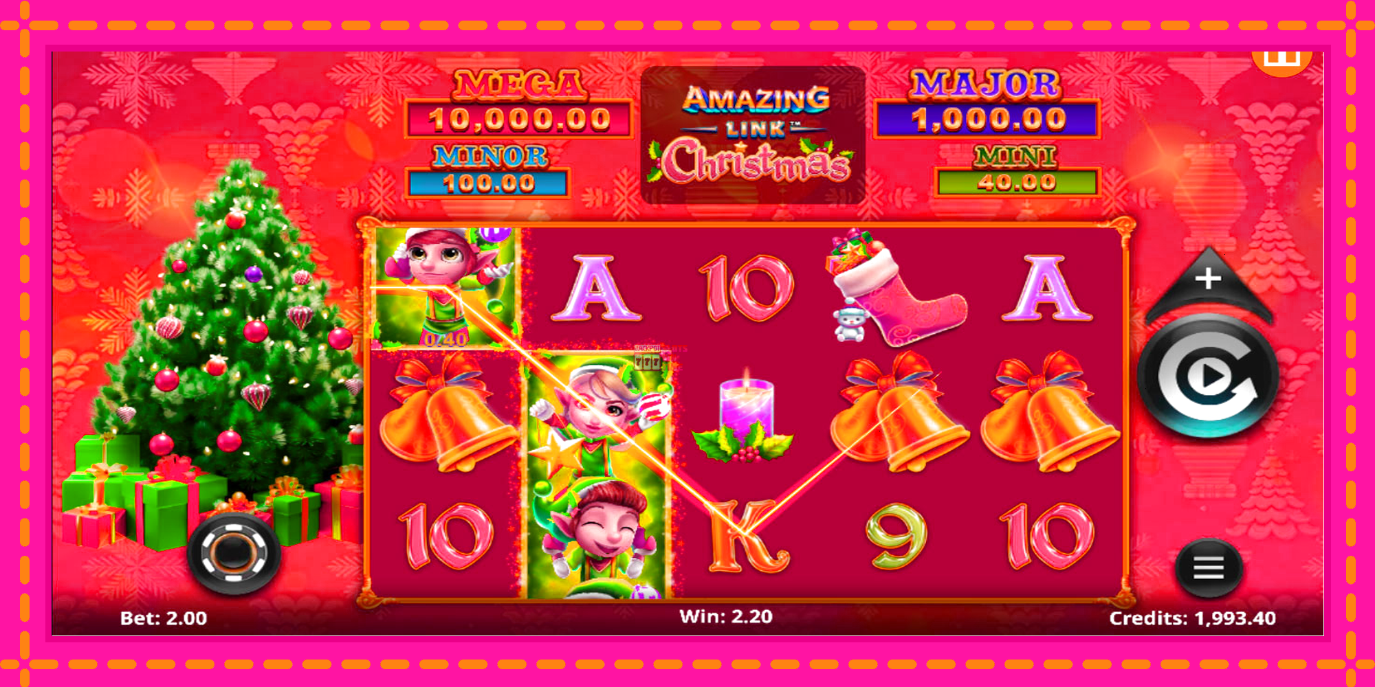 Slot machine Amazing Link Christmas gratuitamente, immagine 5