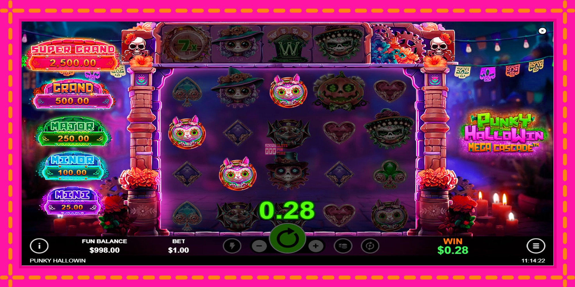 Slot machine Punky HalloWin Mega Cascade gratuitamente, immagine 2