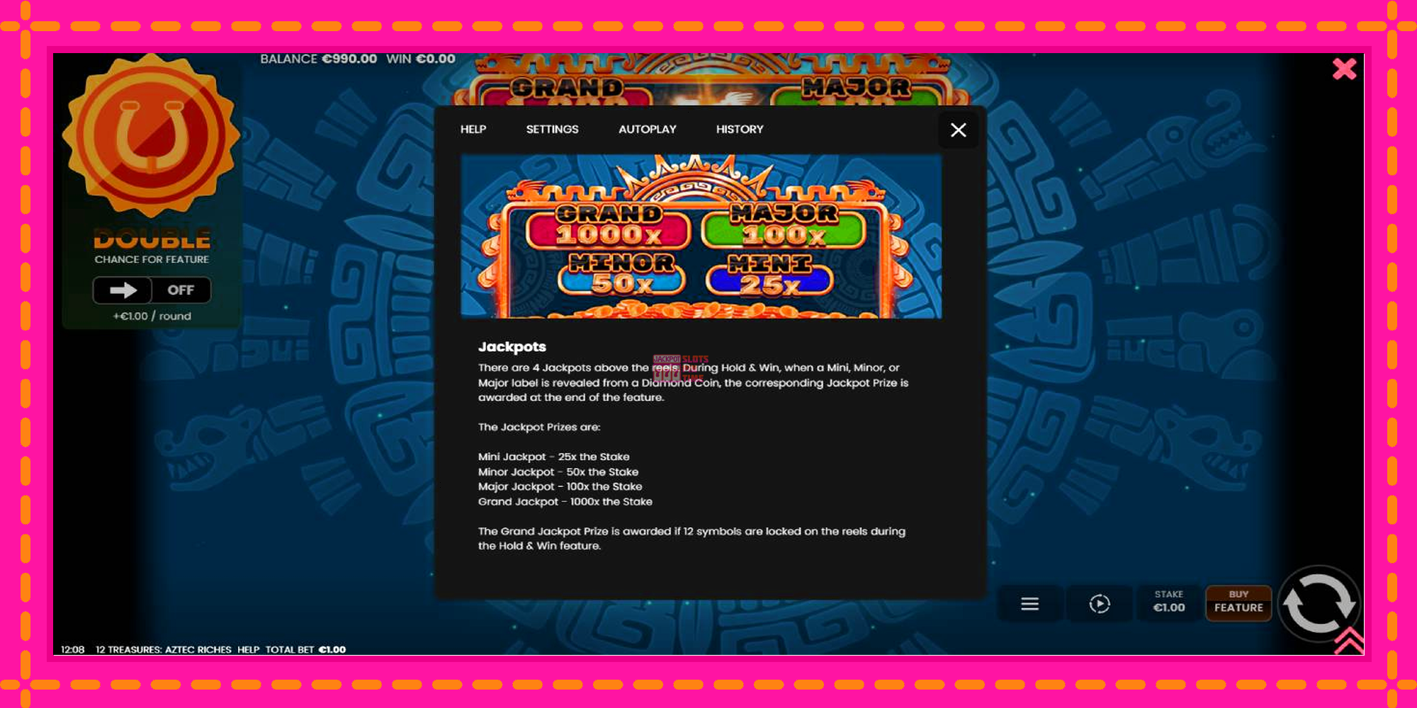 Slot machine 12 Treasures: Aztec Riches gratuitamente, immagine 7