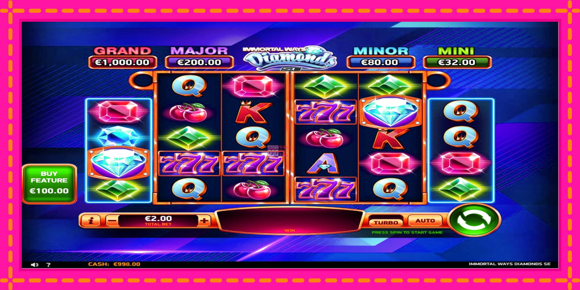 Slot machine Immortal Ways Diamonds SE gratuitamente, immagine 2