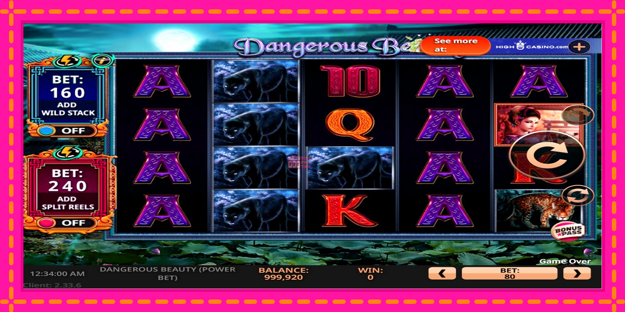 Slot machine Dangerous Beauty Power Bet gratuitamente, immagine 2