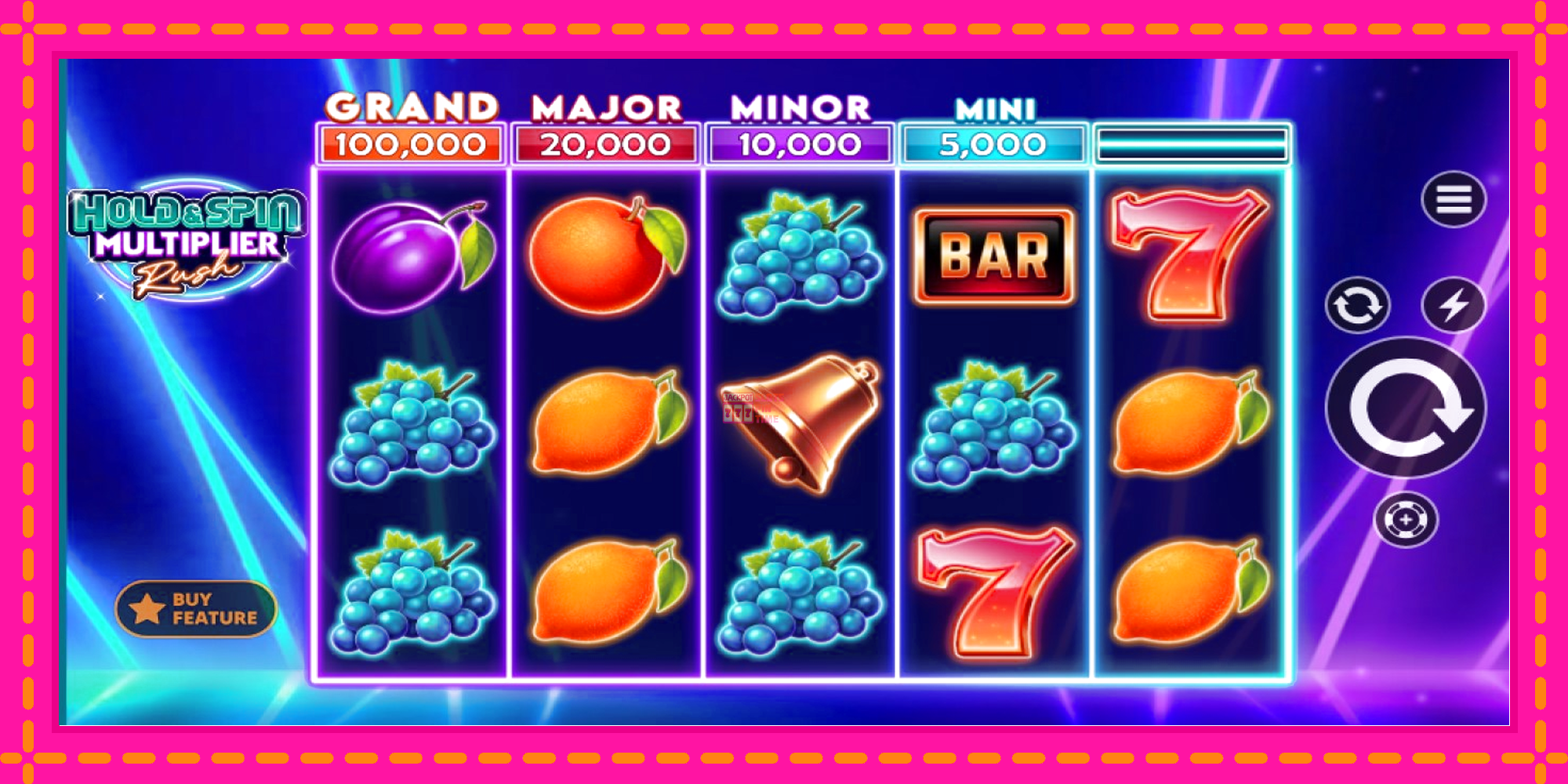 Slot machine Hold & Spin Multiplier Rush gratuitamente, immagine 1