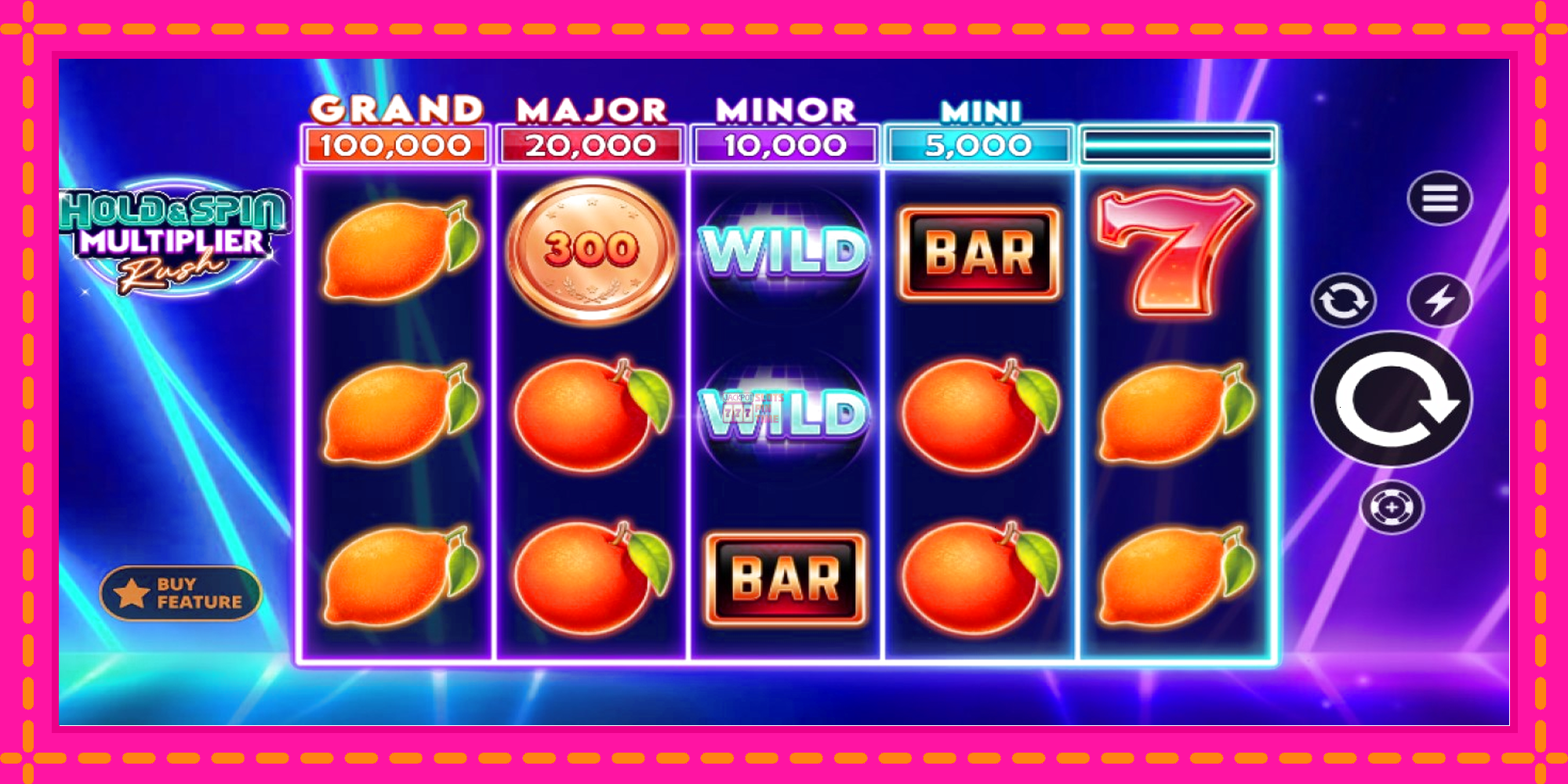 Slot machine Hold & Spin Multiplier Rush gratuitamente, immagine 3