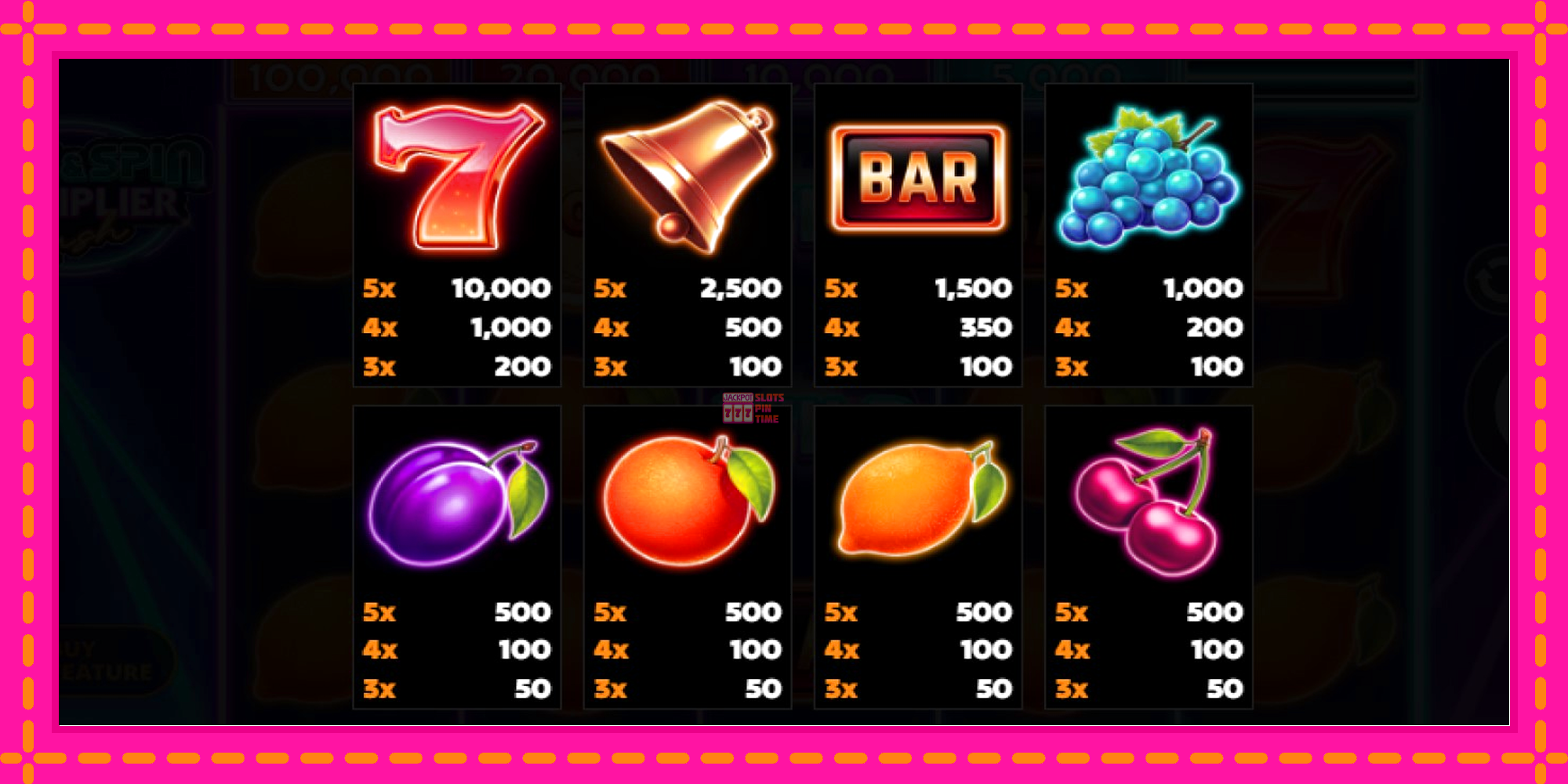 Slot machine Hold & Spin Multiplier Rush gratuitamente, immagine 4