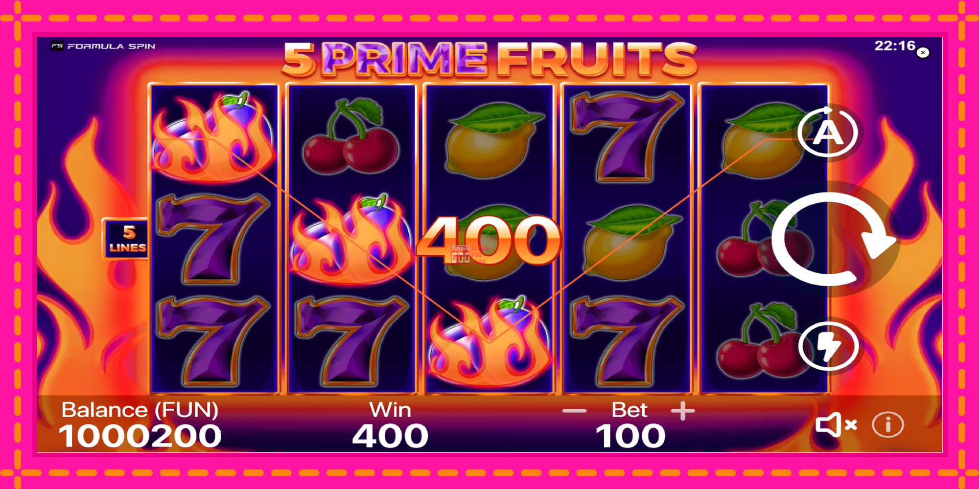 Slot machine 5 Prime Fruits gratuitamente, immagine 3