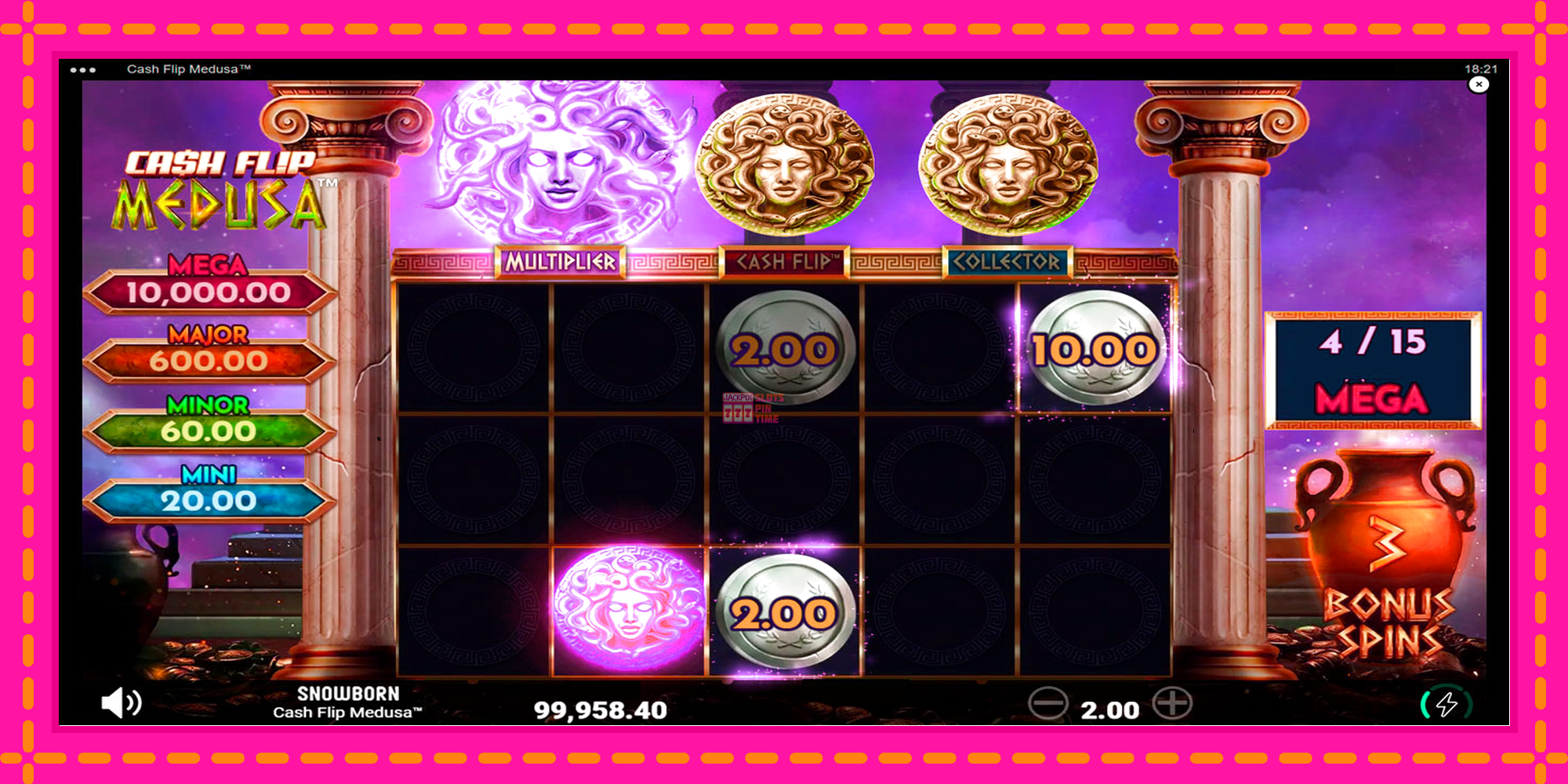 Slot machine Cash Flip Medusa gratuitamente, immagine 3