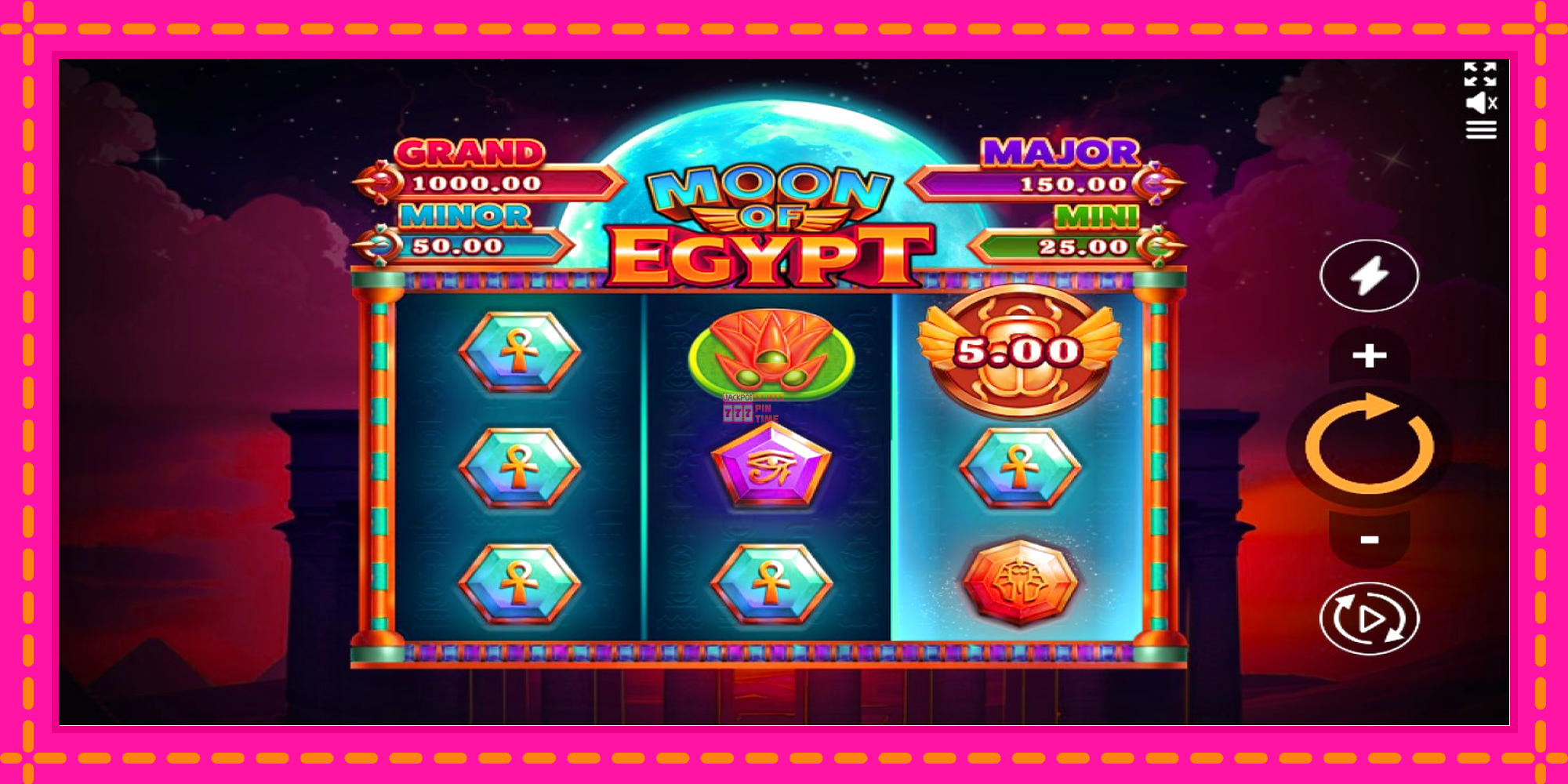 Slot machine Moon of Egypt gratuitamente, immagine 3