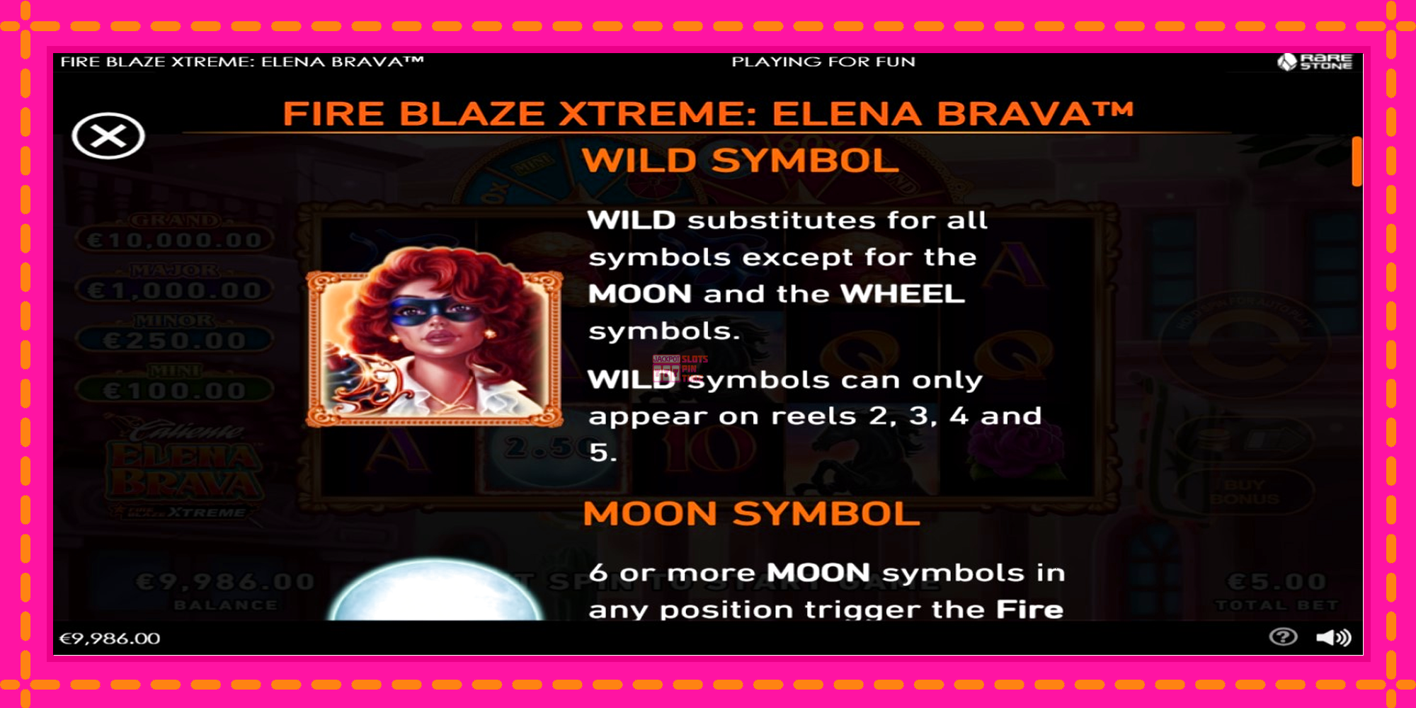 Slot machine Fire Blaze Extreme: Elena Brava gratuitamente, immagine 4