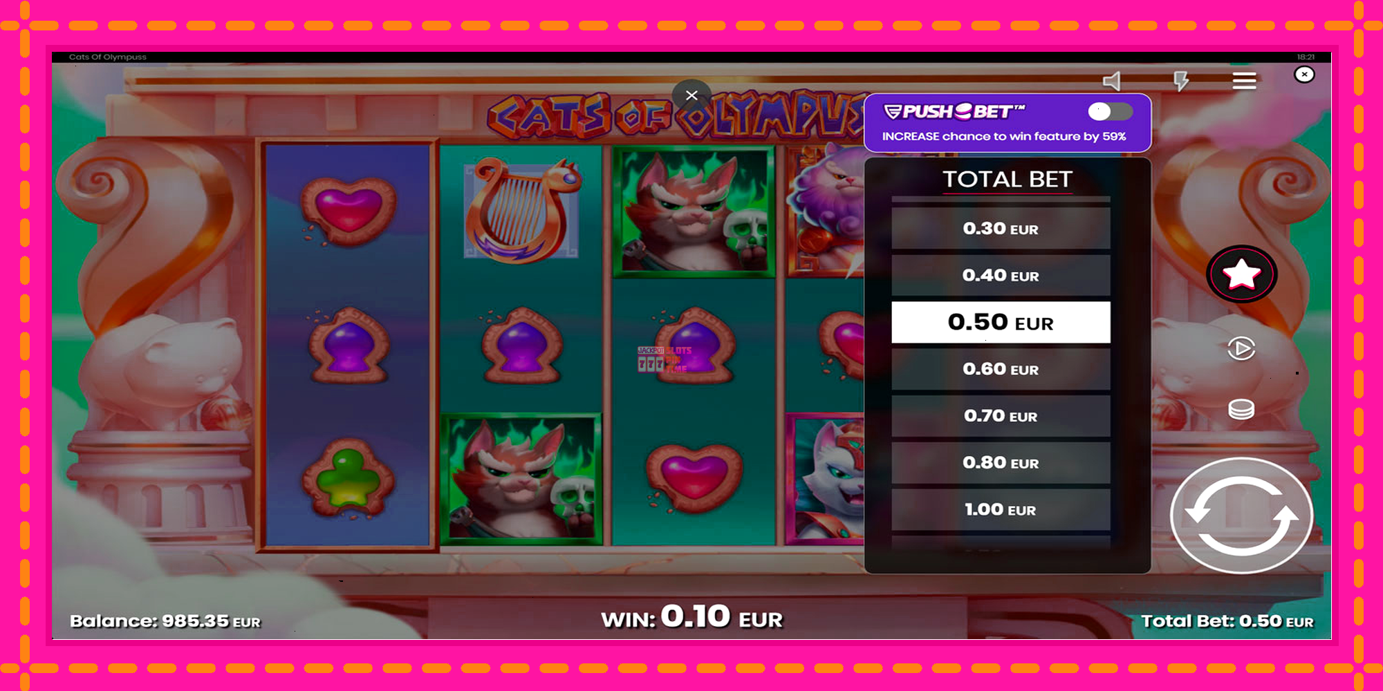 Slot machine Cats of Olympuss gratuitamente, immagine 6