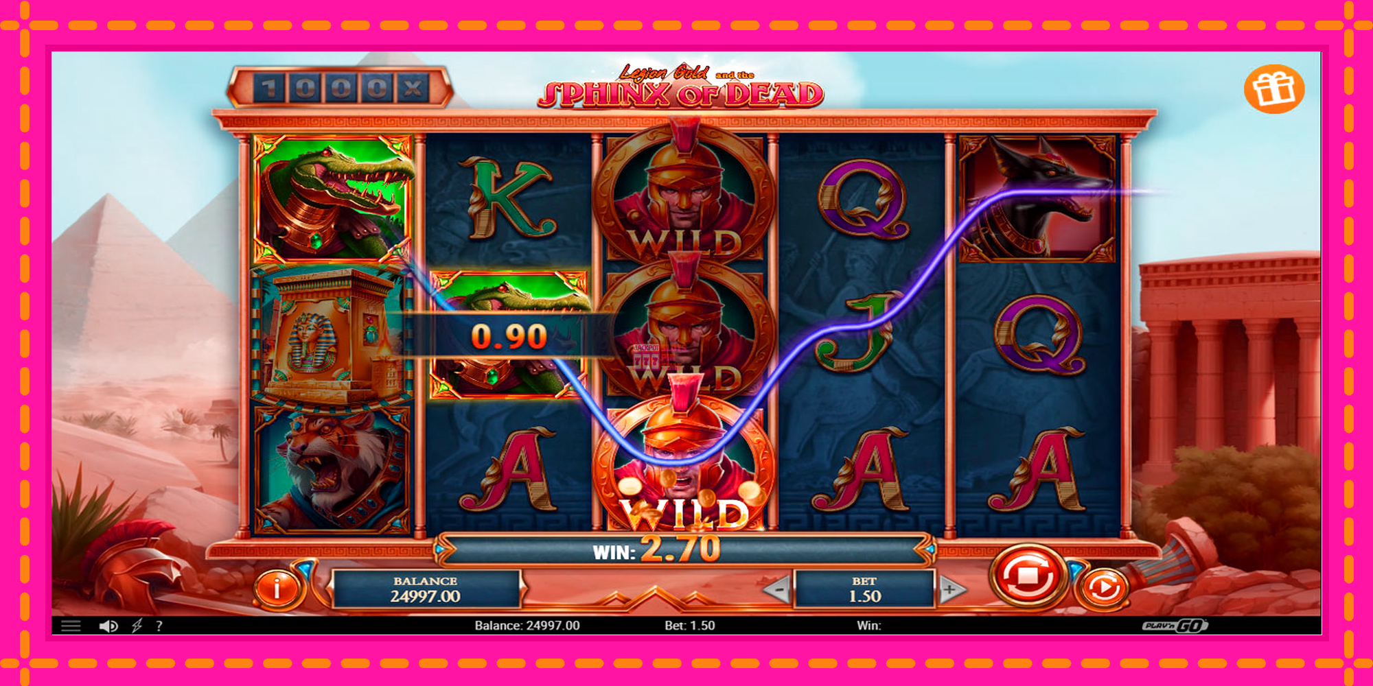 Slot machine Legion Gold and the Sphinx of Dead gratuitamente, immagine 2