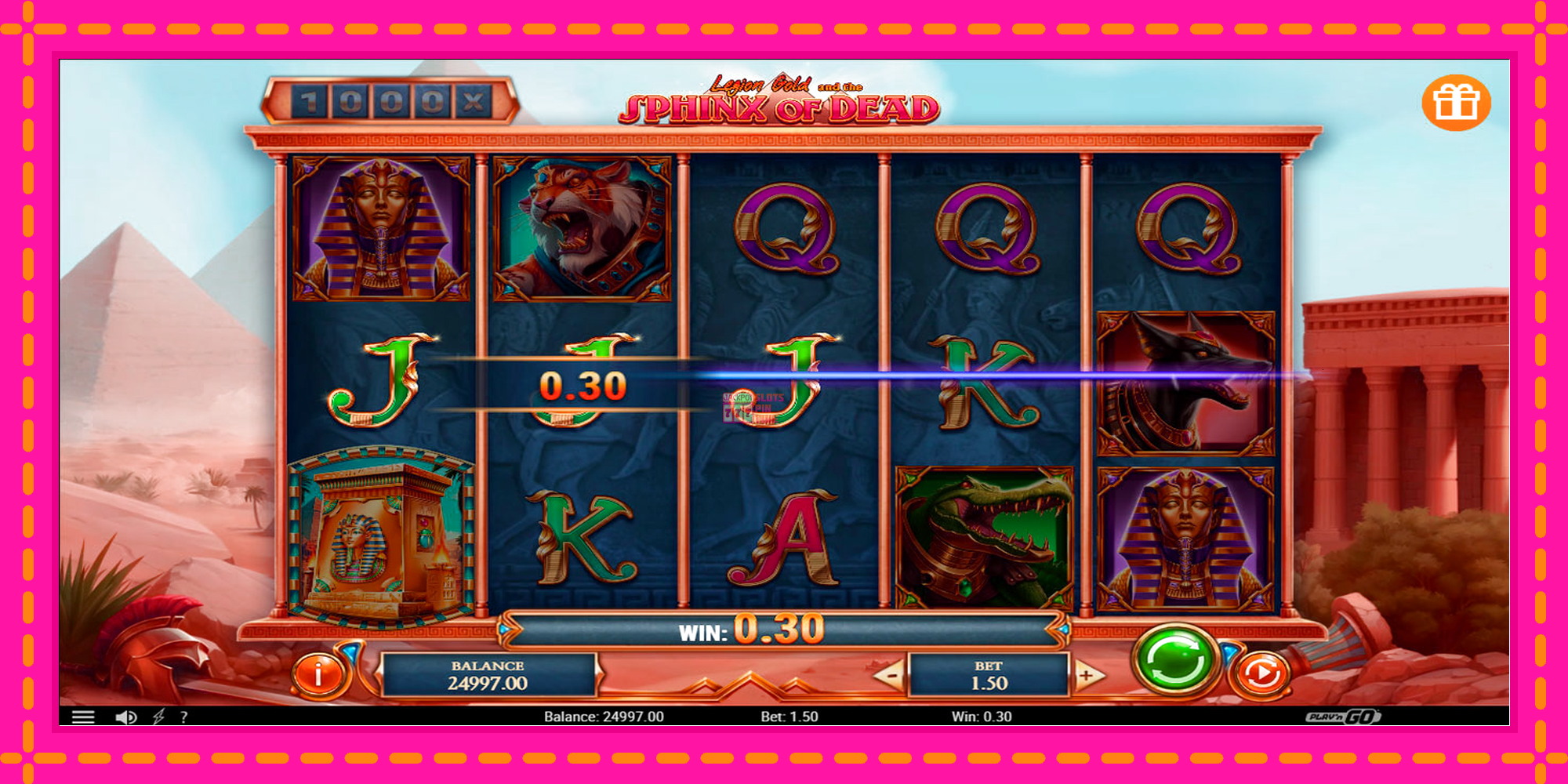 Slot machine Legion Gold and the Sphinx of Dead gratuitamente, immagine 4