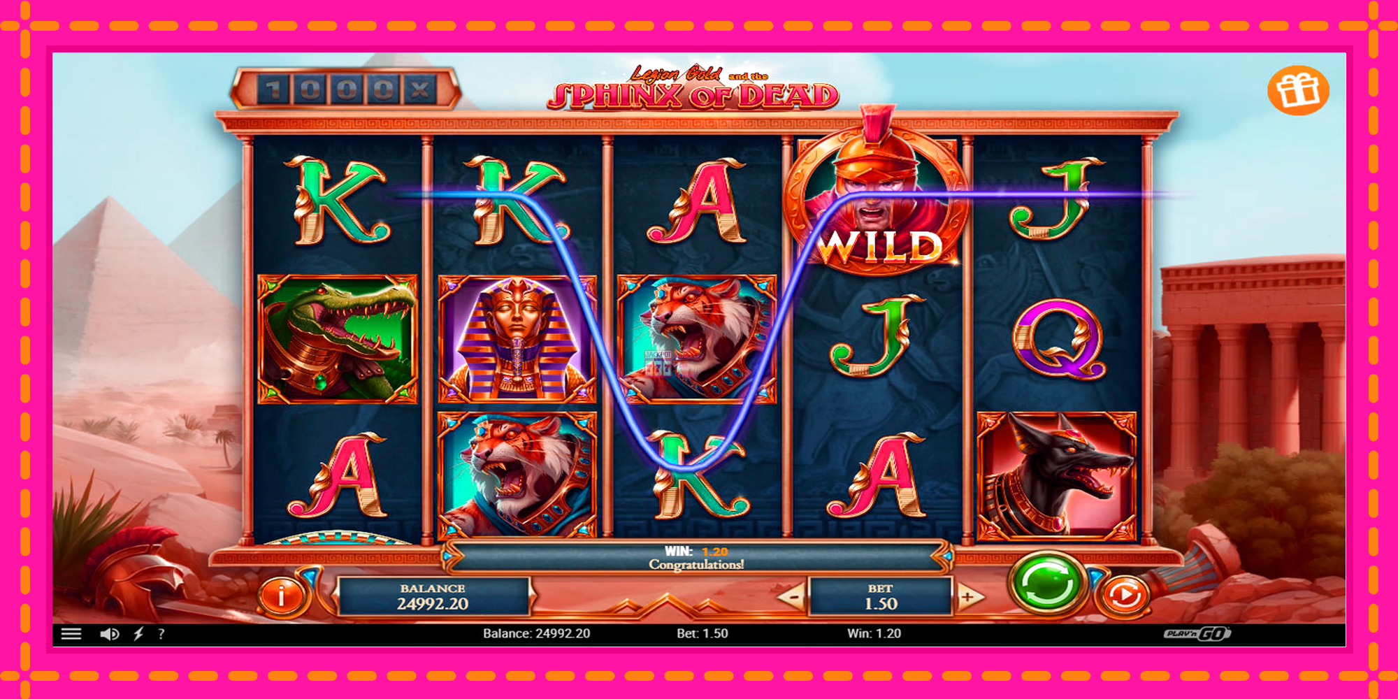 Slot machine Legion Gold and the Sphinx of Dead gratuitamente, immagine 5