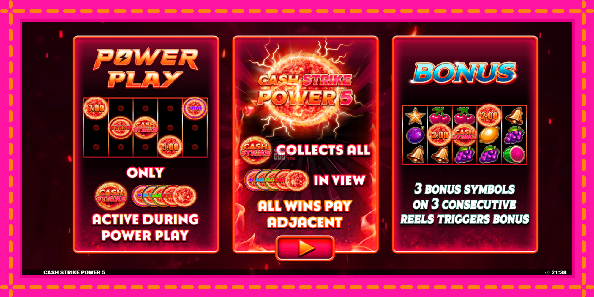 Slot machine Cash Strike Power 5 gratuitamente, immagine 1