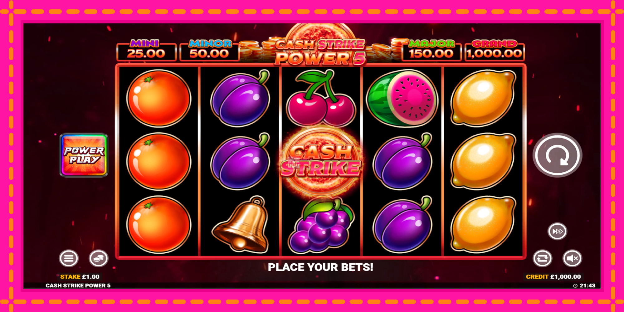 Slot machine Cash Strike Power 5 gratuitamente, immagine 2