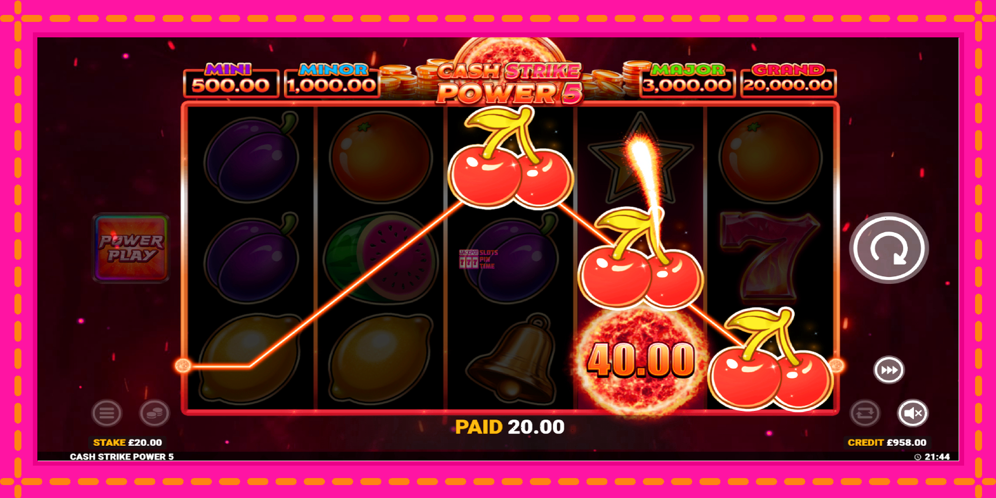 Slot machine Cash Strike Power 5 gratuitamente, immagine 3